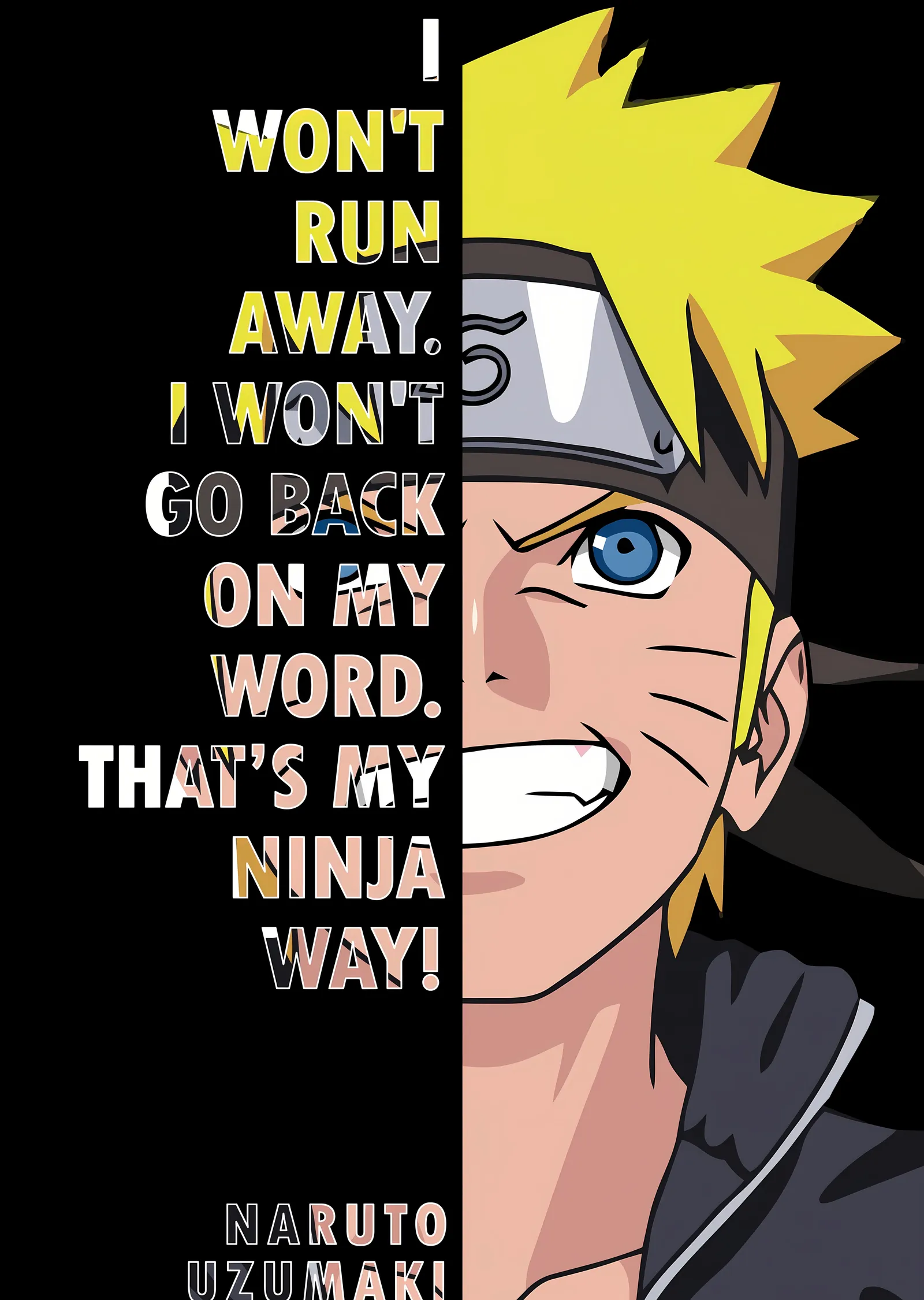 Naruto Uzumaki: Ninja Way metal tablo