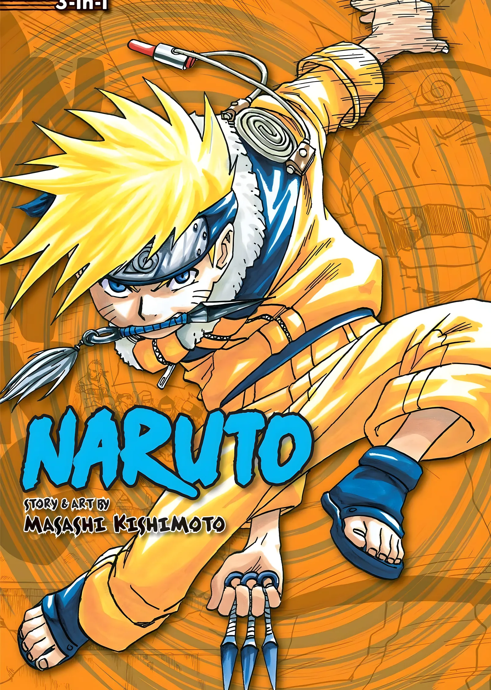 Naruto: 3-in-1 Edition Vol. 2 metal tablo