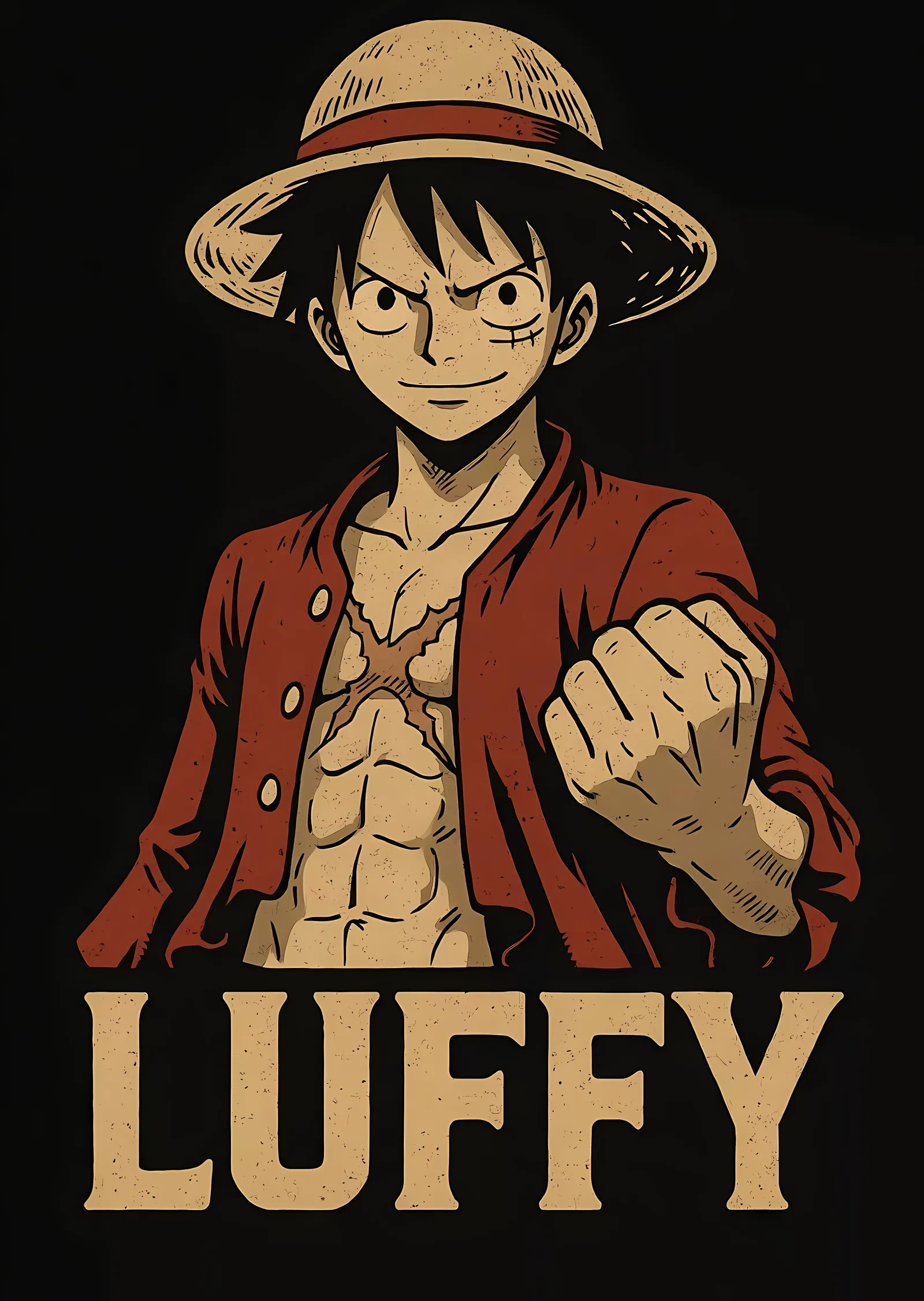 Monkey D. Luffy: Pirate King metal tablo