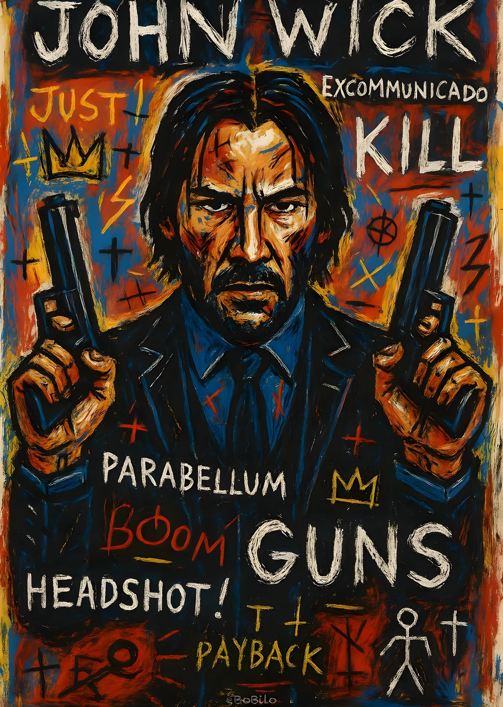 John Wick: Parabellum metal tablo