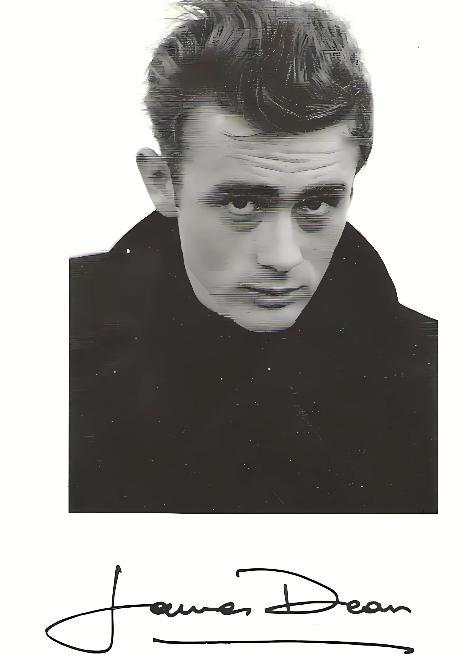 James Dean: İkonik Portre metal tablo