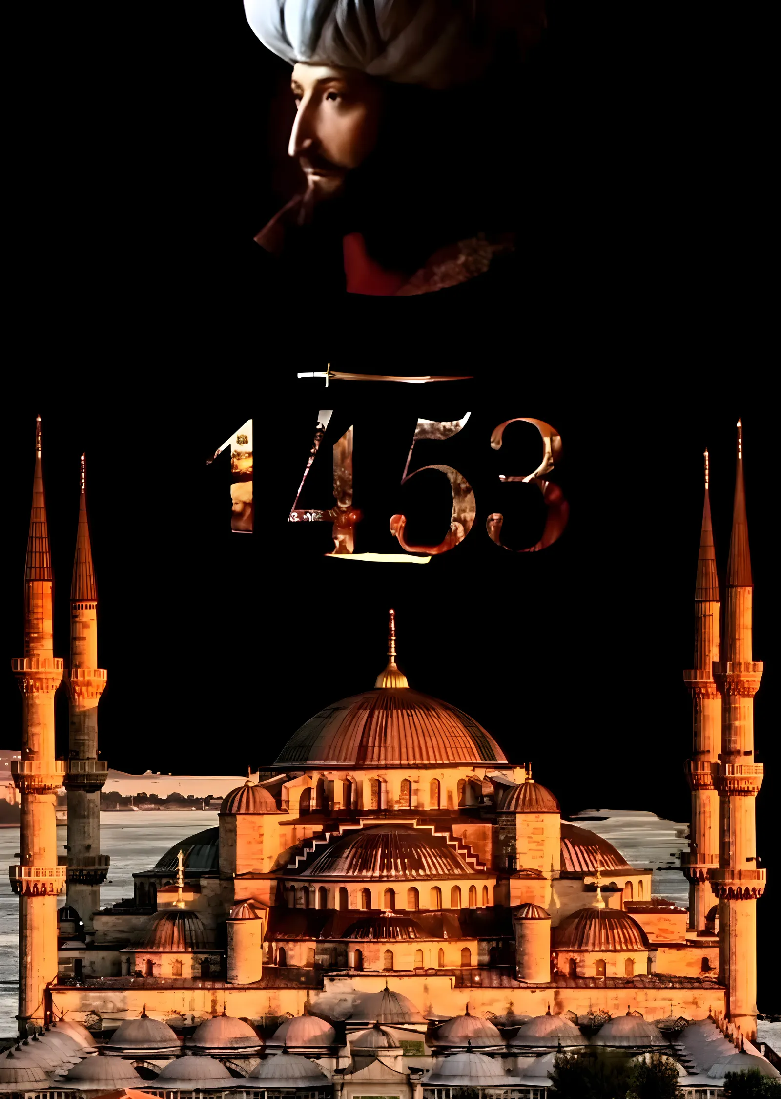 1453: Ayasofya metal tablo