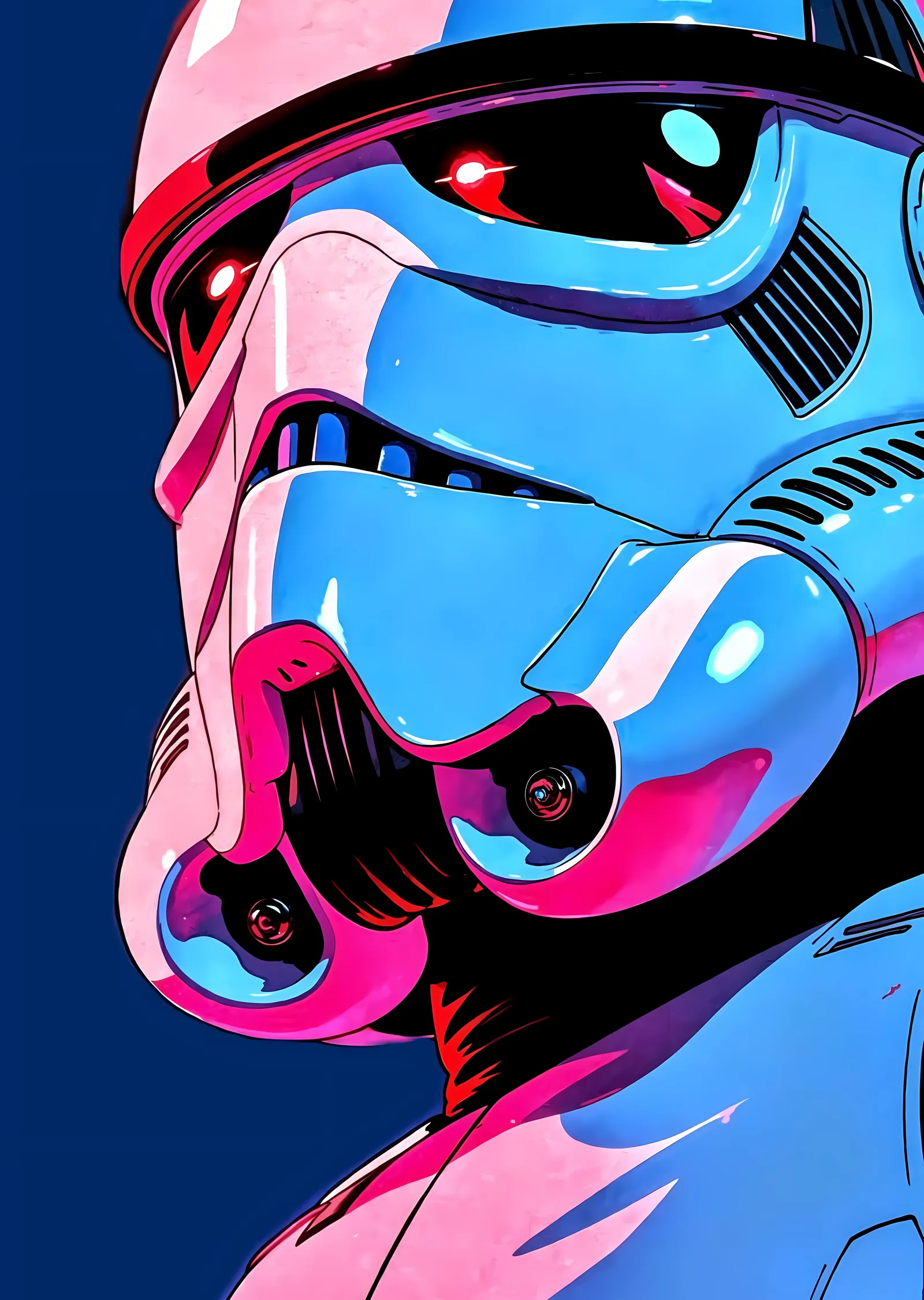 Stormtrooper: Neon metal tablo