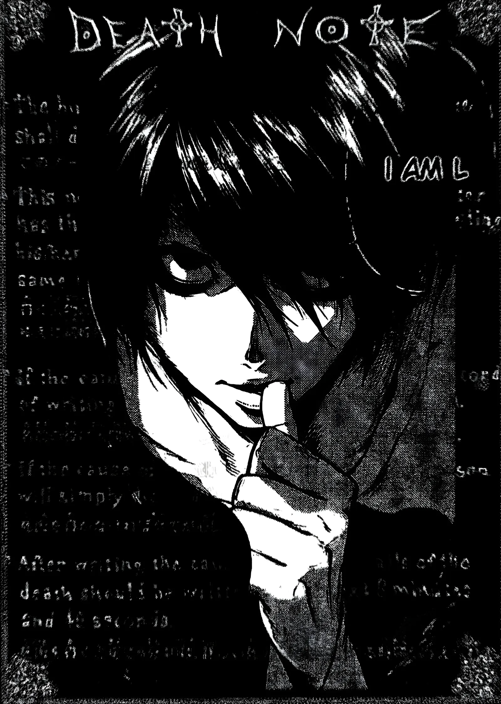 Death Note: L metal tablo