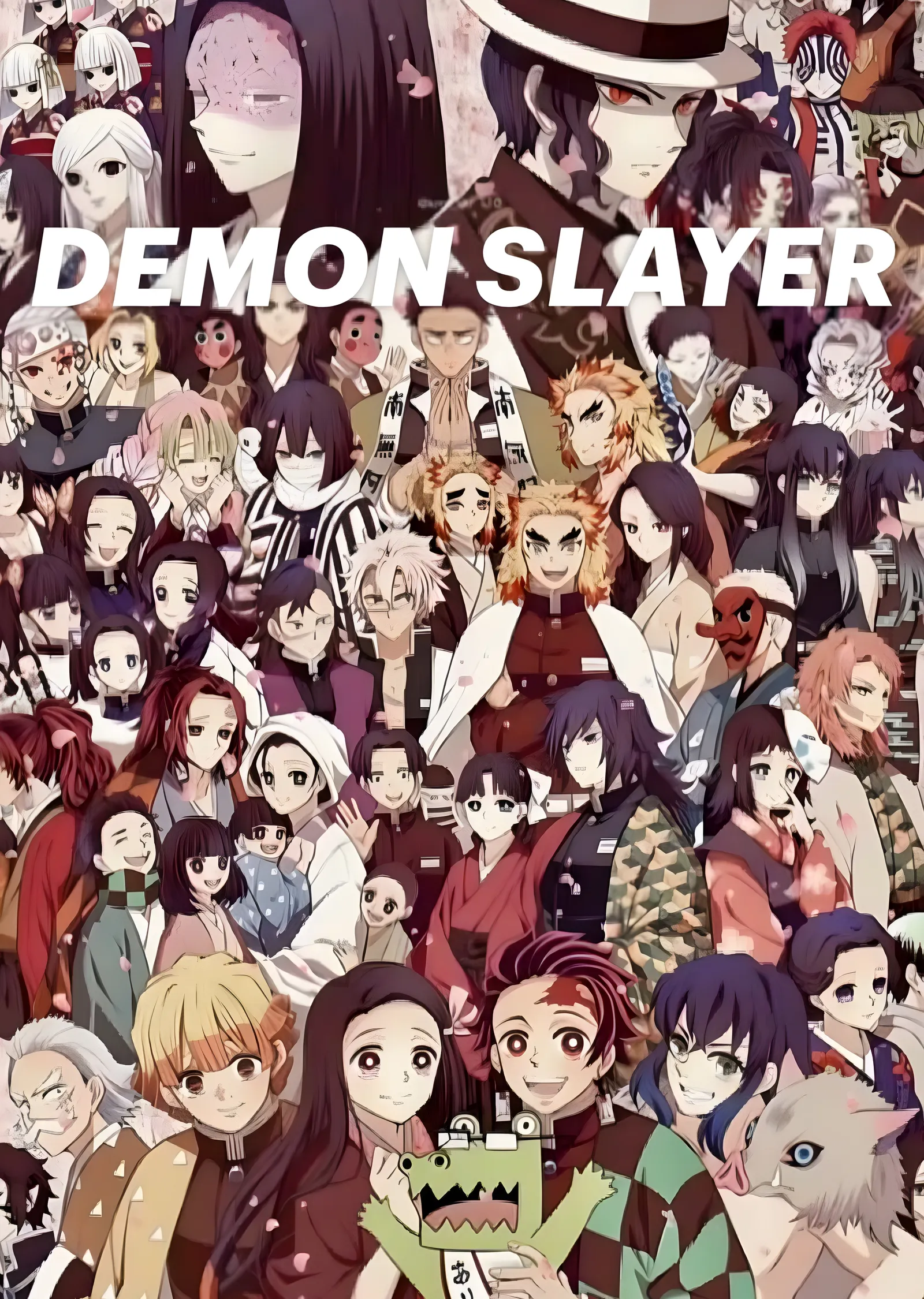 Demon Slayer: Çok Sayıda Karakter metal tablo