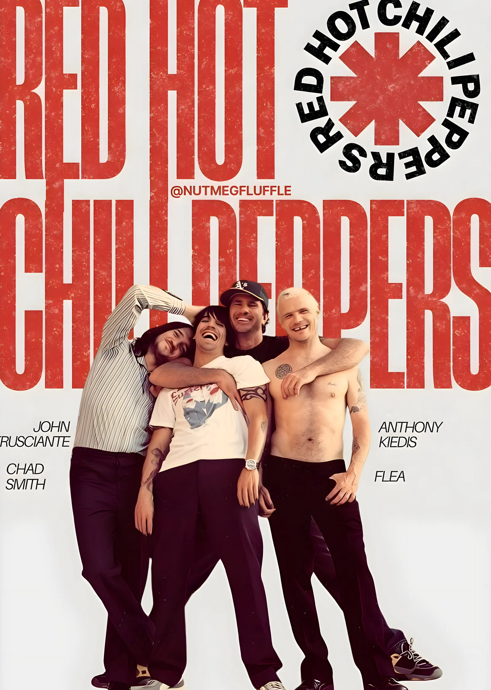 Red Hot Chili Peppers metal tablo