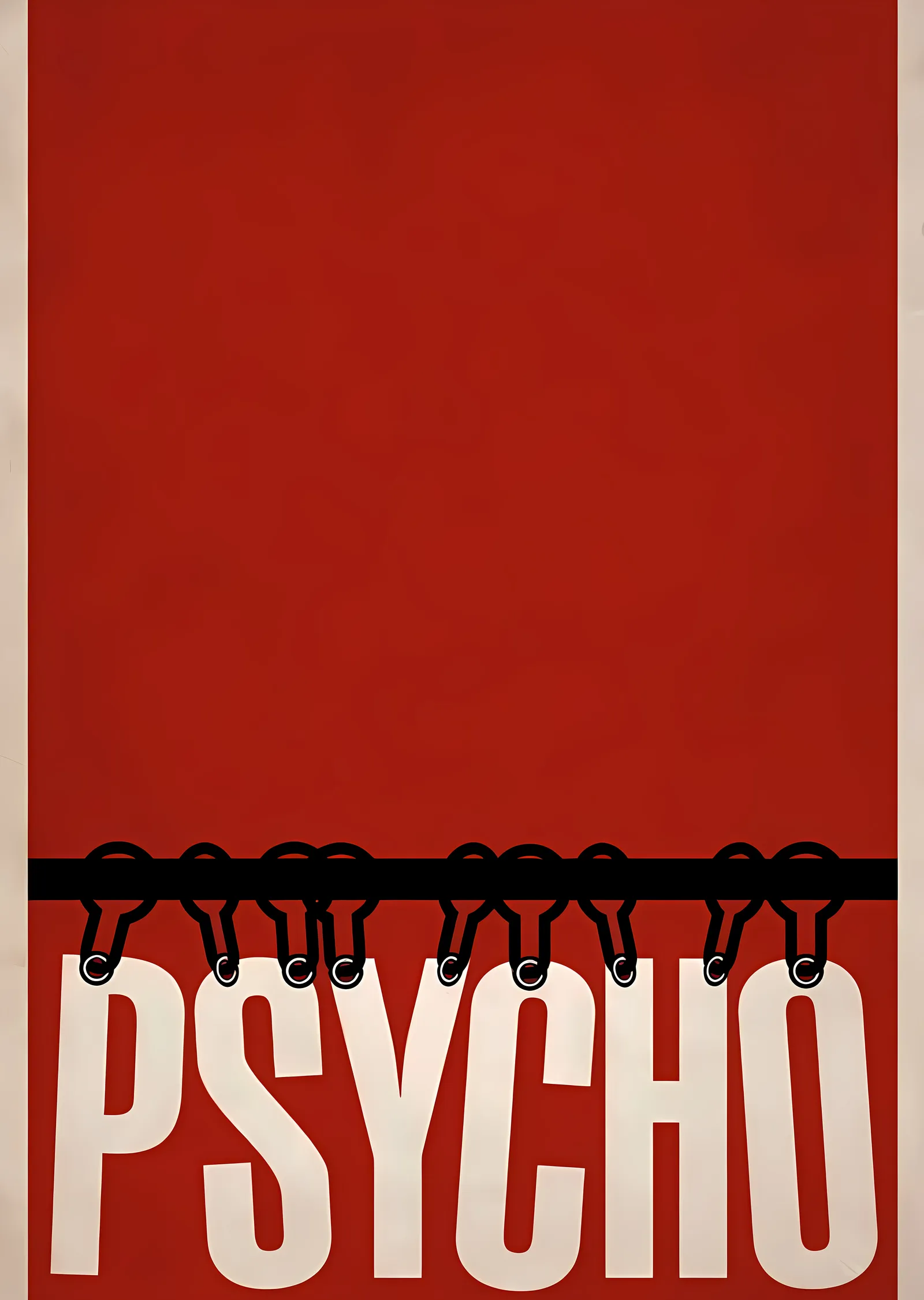 Psycho: Minimal Afiş metal tablo