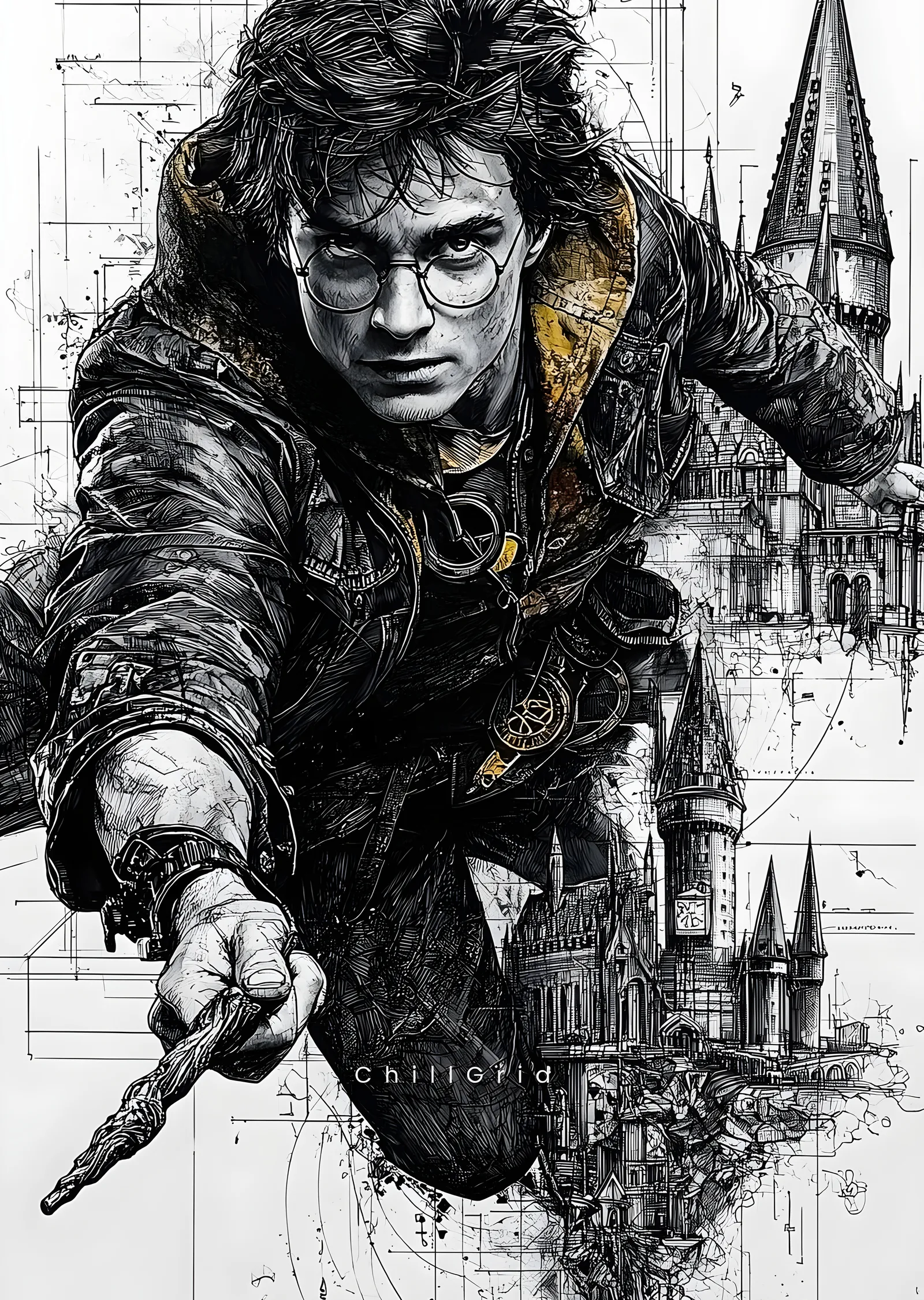 Harry Potter: Büyülü Uçuş metal tablo