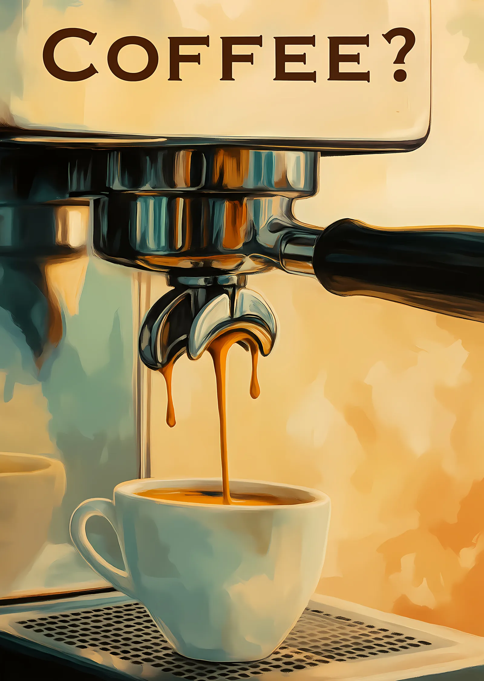 Coffee? metal tablo