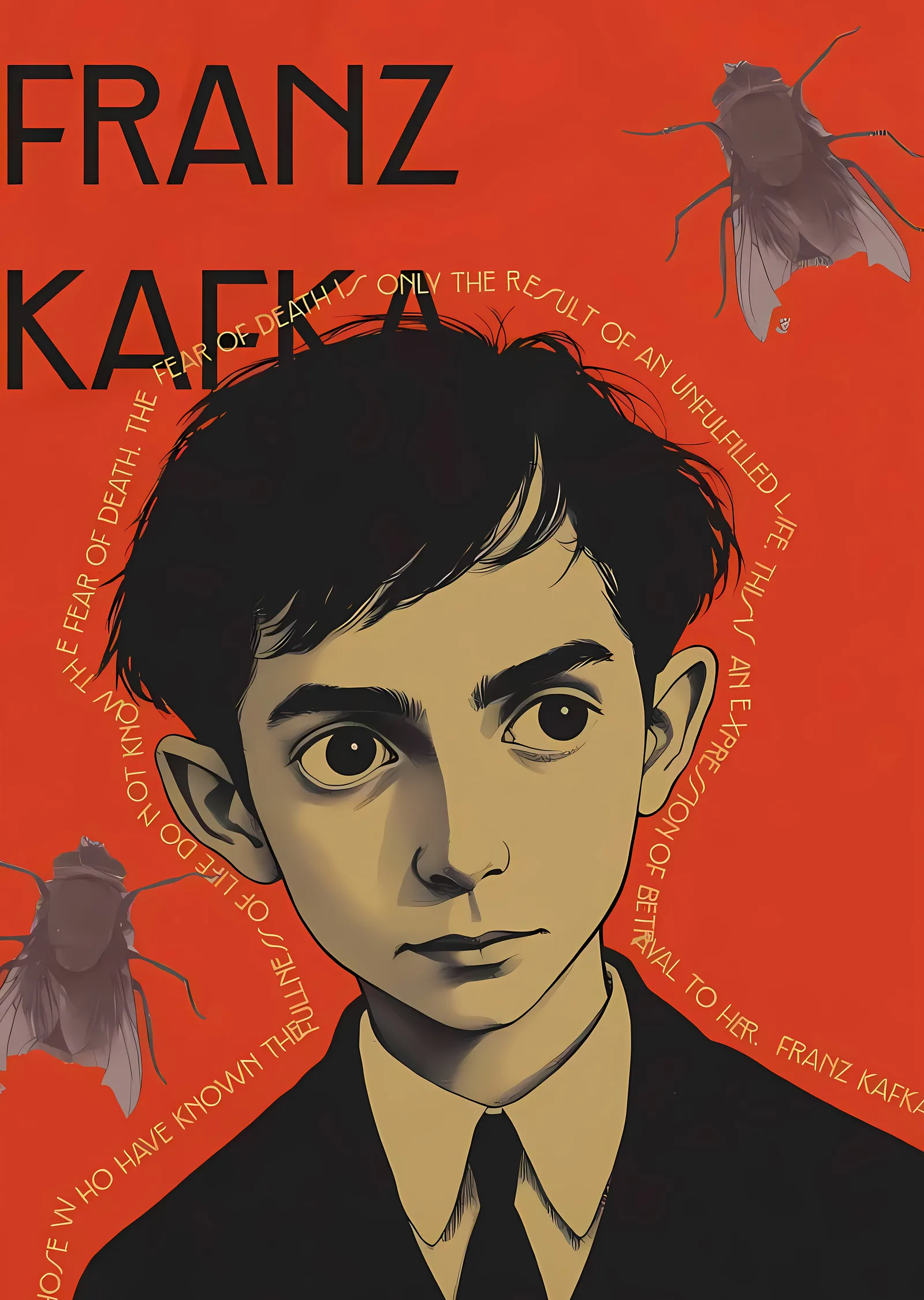 Franz Kafka: Varoluşsal Portre metal tablo