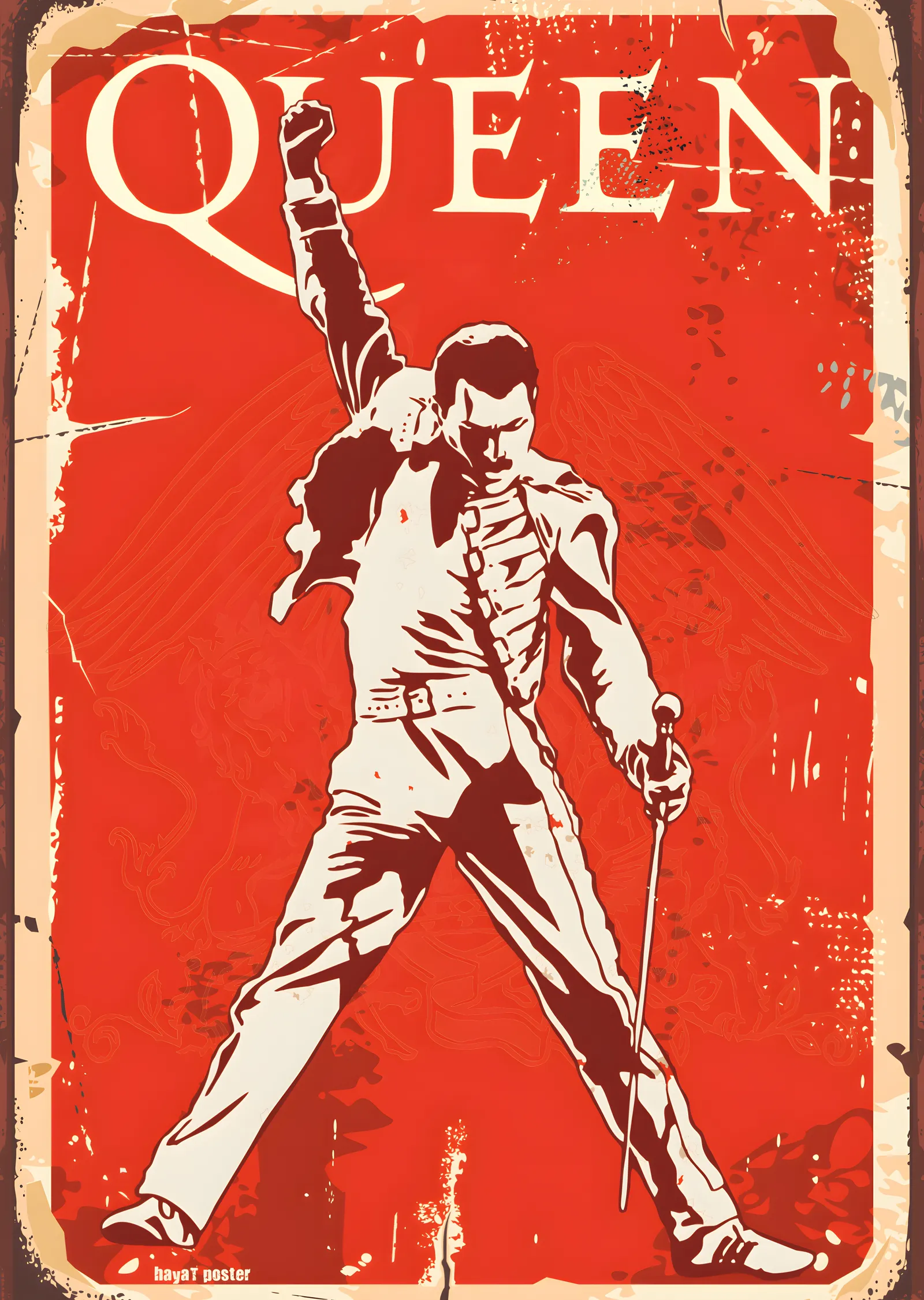 Queen: Vintage Rock metal tablo