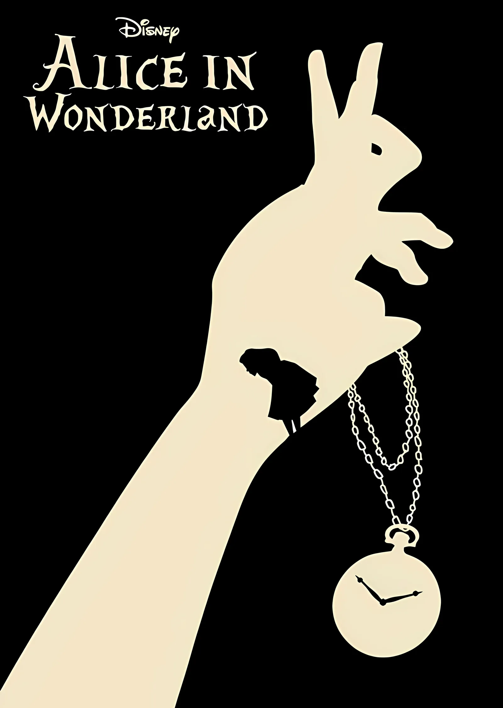 Alice in Wonderland: Tavşan Deliği metal tablo