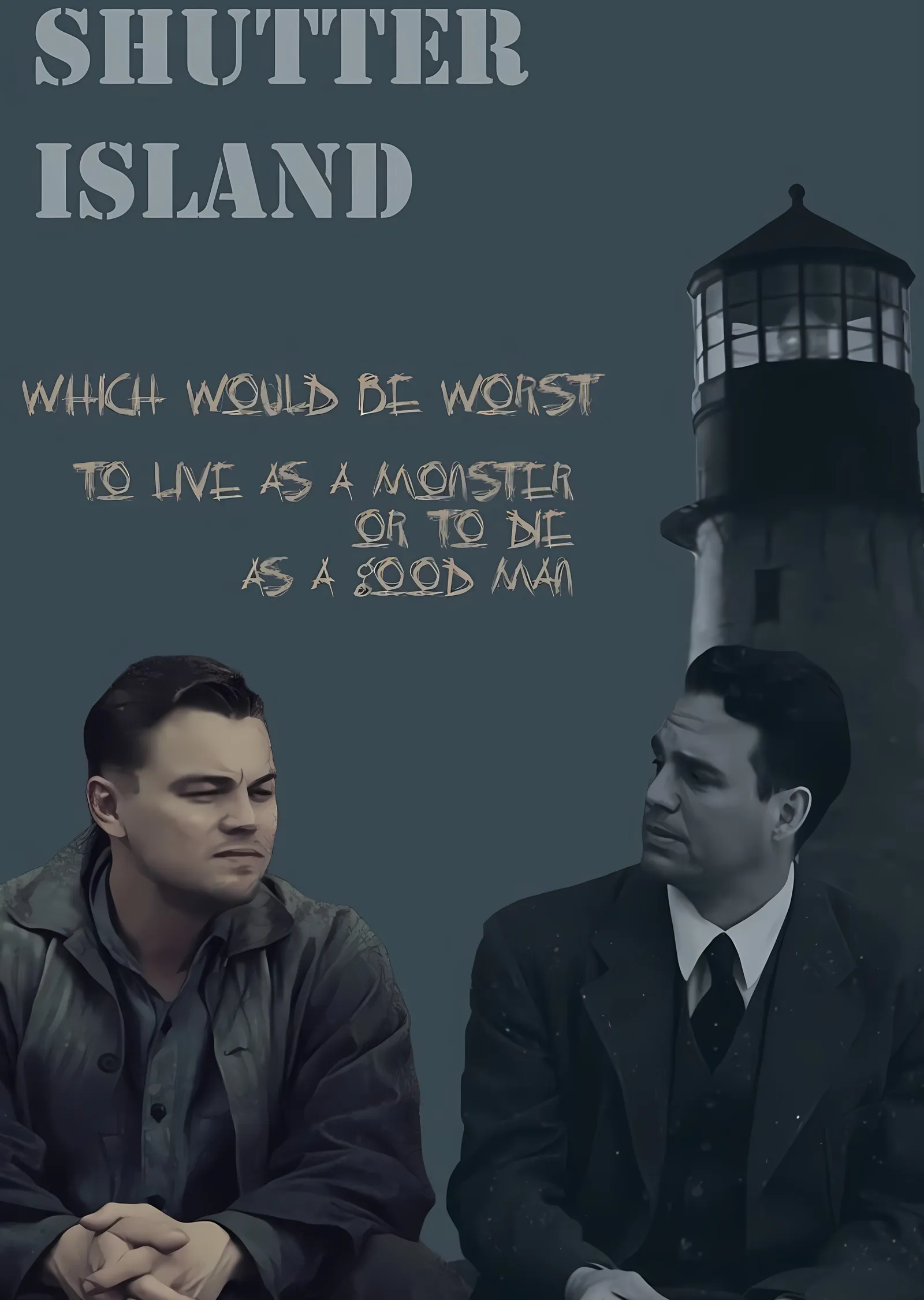 Shutter Island: Hangi Canavar Daha Kötü? metal tablo