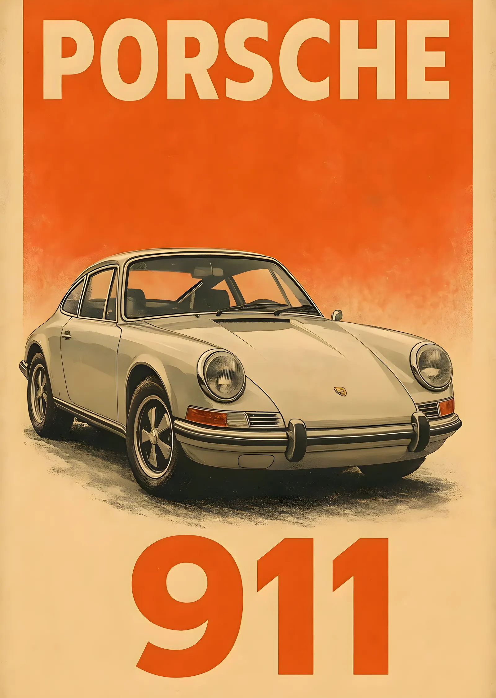 Porsche 911: Klasik Alman Mühendisliği metal tablo