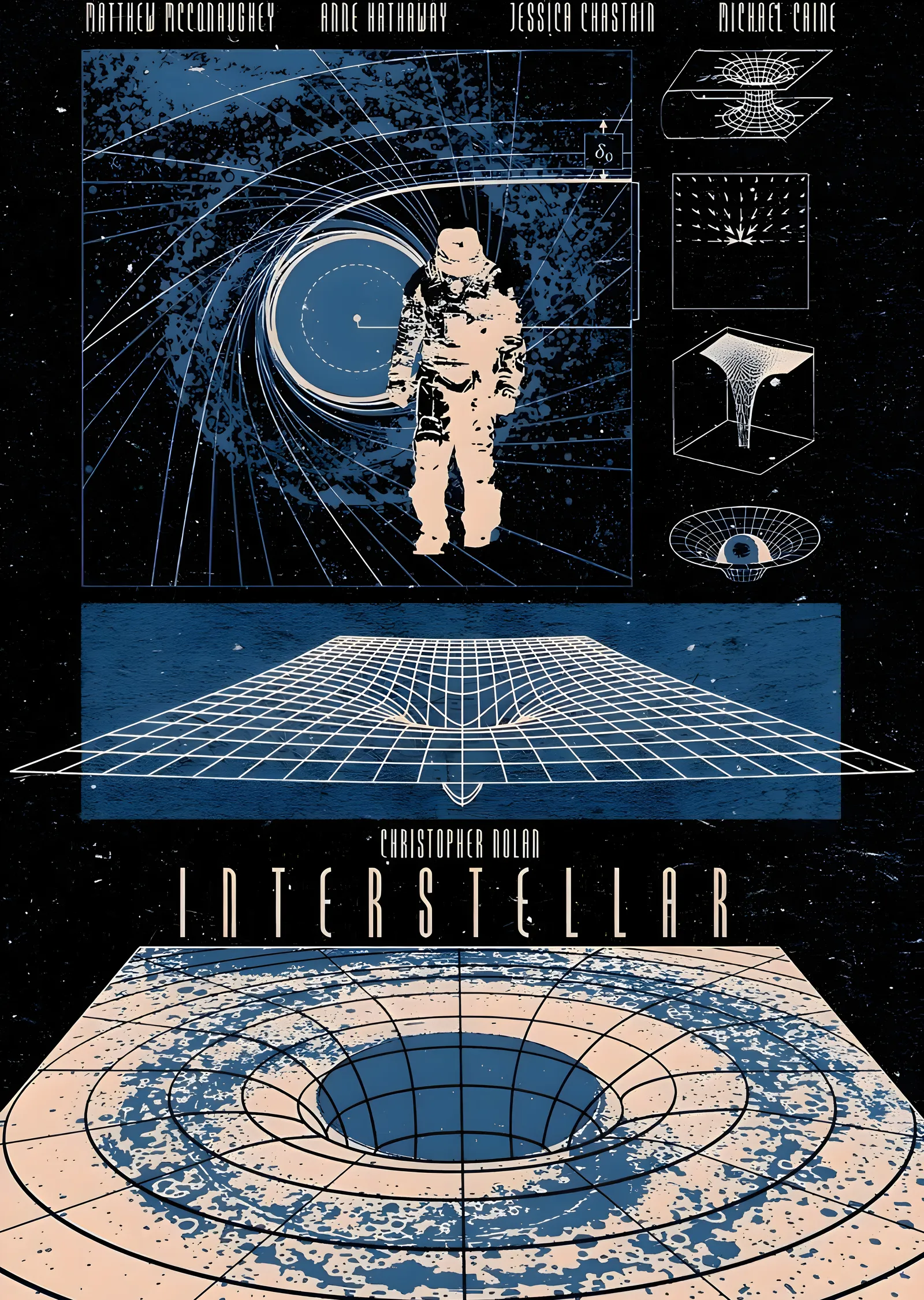 Interstellar: Uzay ve Zamanın Ötesinde metal tablo