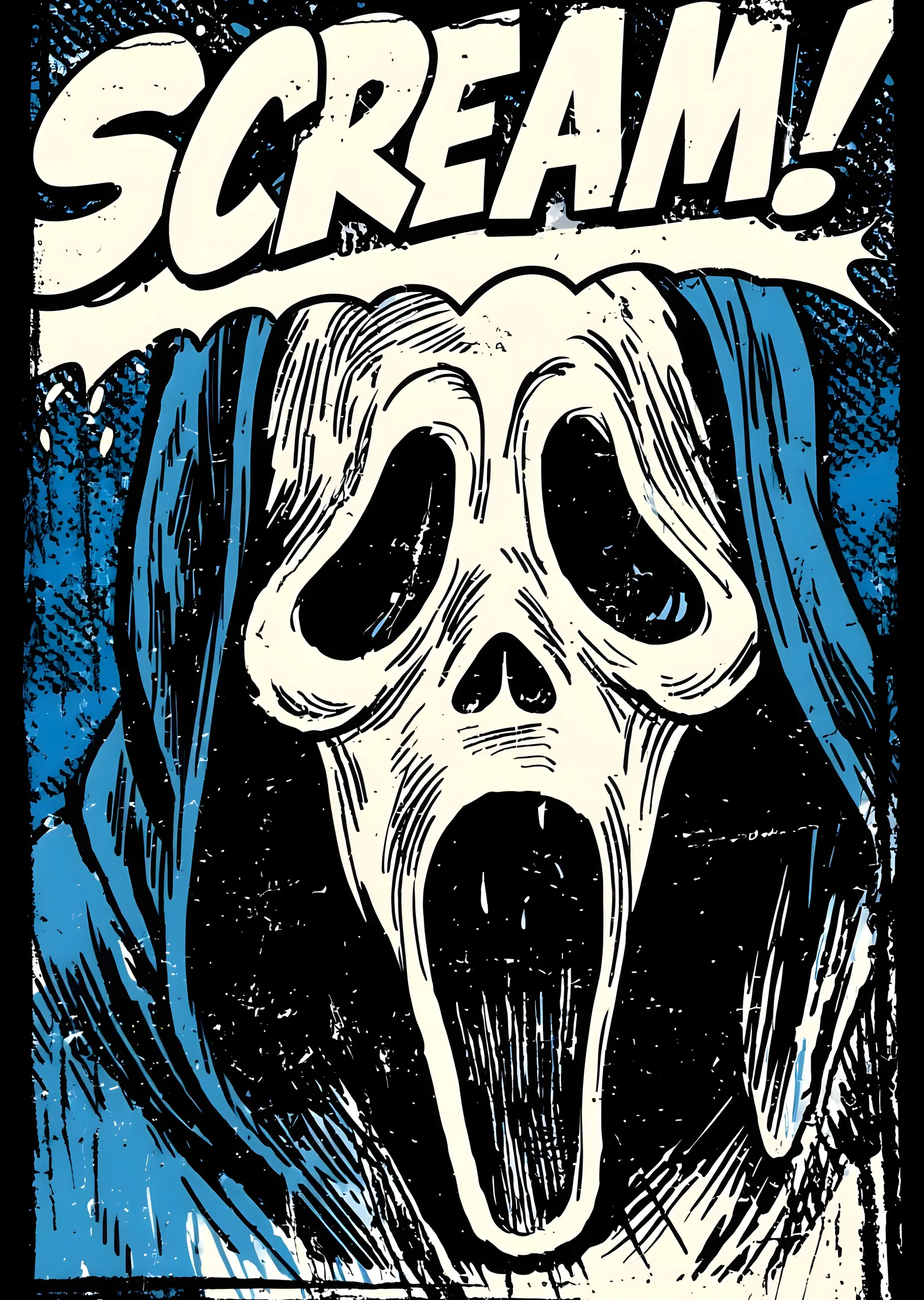 Scream: Korku Filmi Maskesi metal tablo
