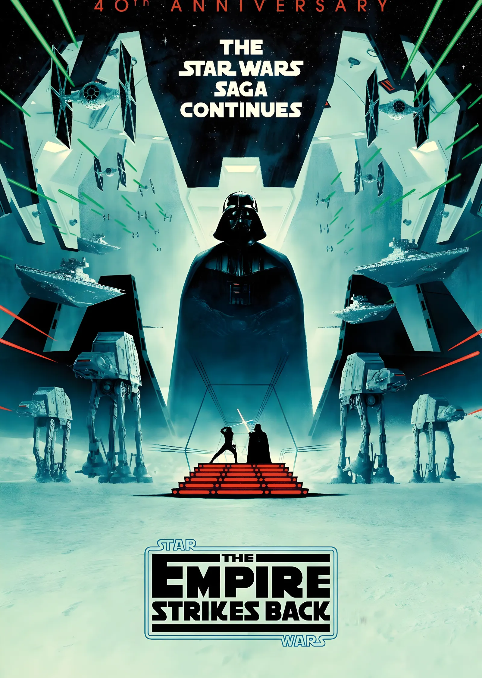 Star Wars: The Empire Strikes Back 40. Yıl metal tablo