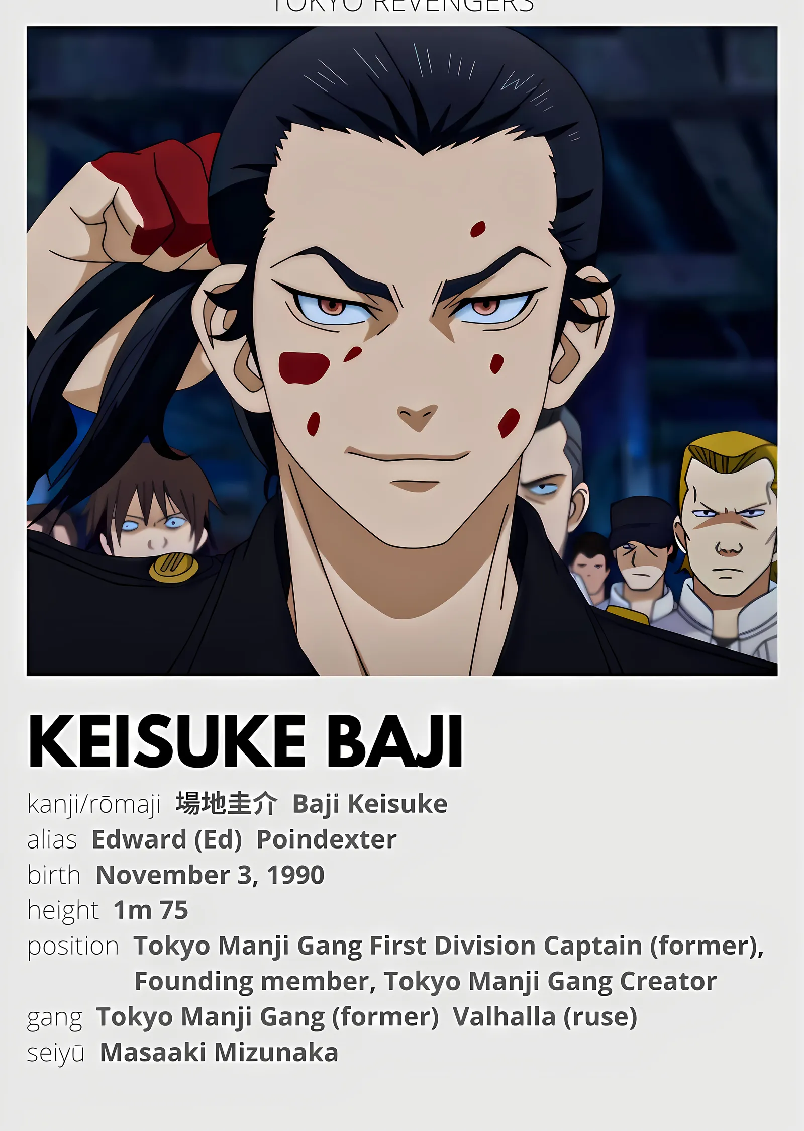 Keisuke Baji: Tokyo Revengers metal tablo