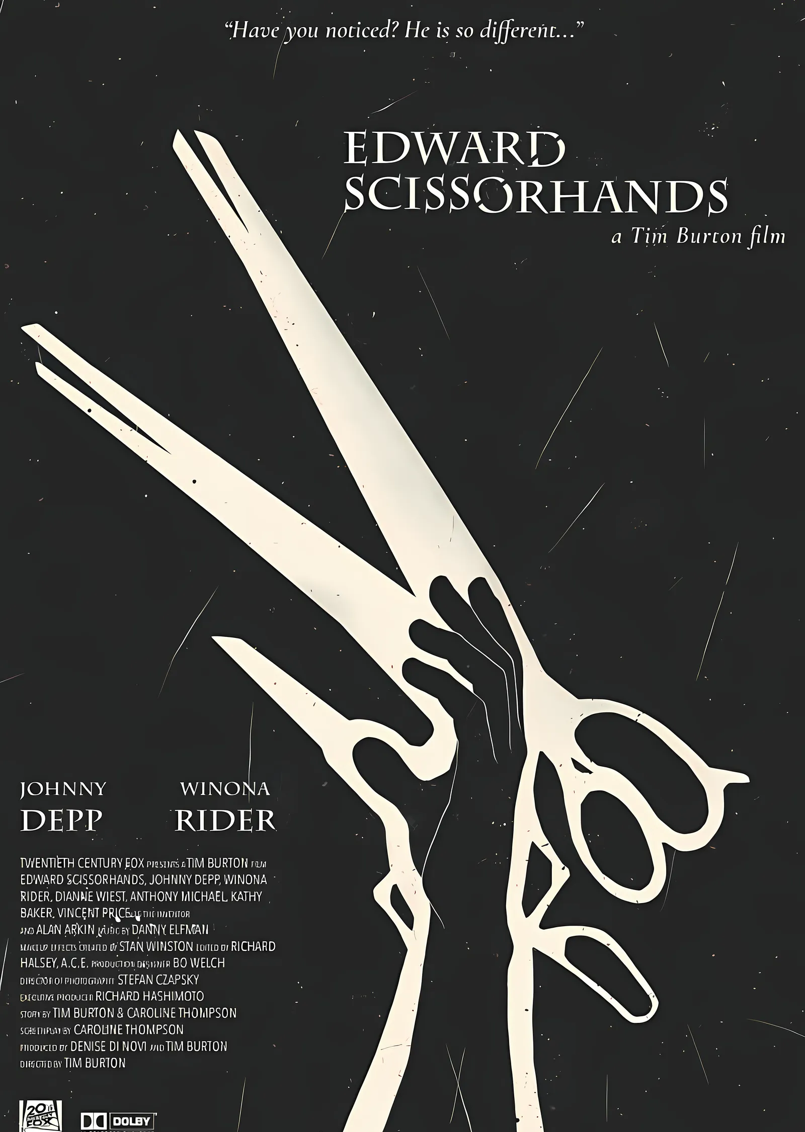 Edward Scissorhands: Karanlık Bir Masal metal tablo