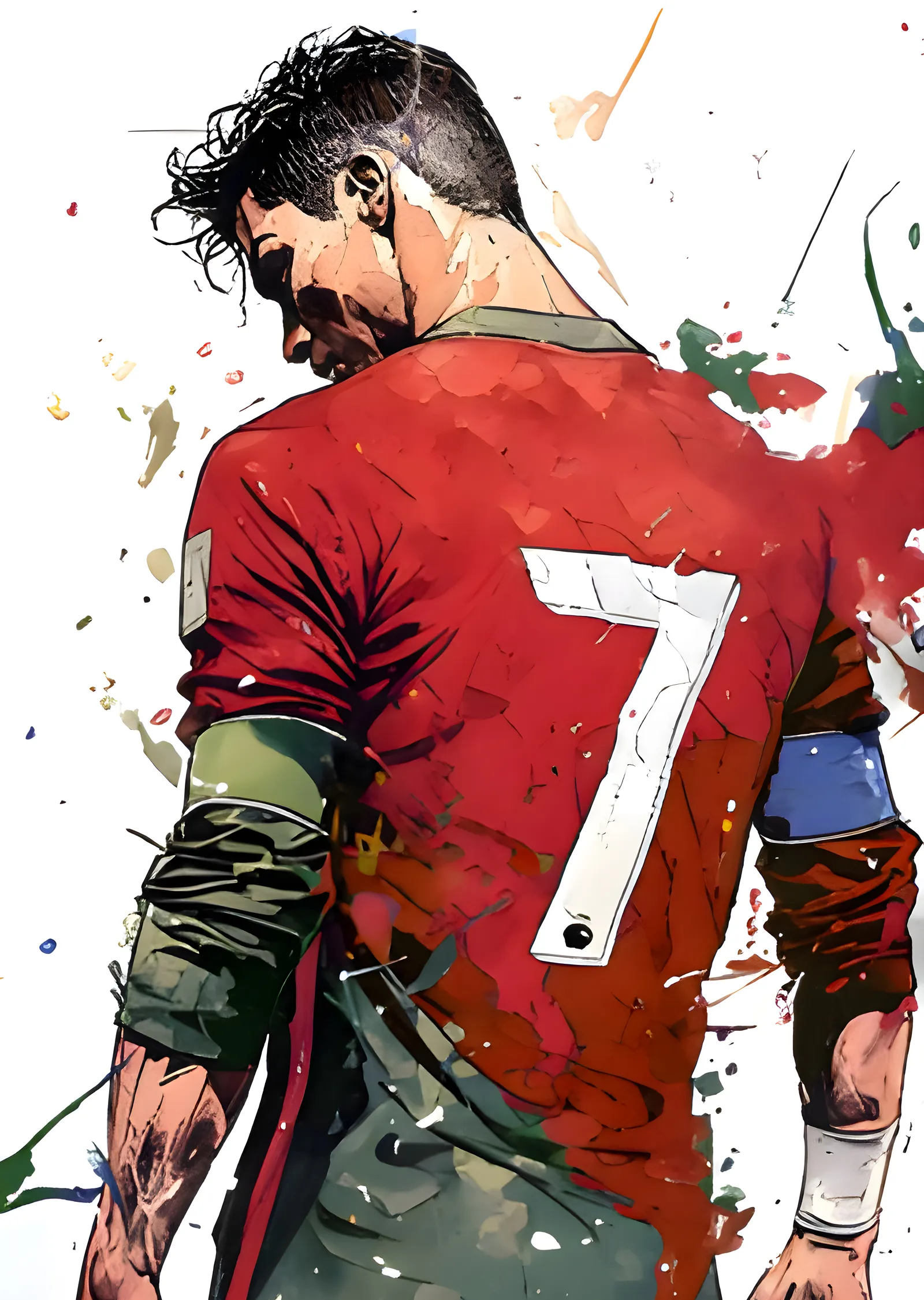 Cristiano Ronaldo: 7 Numara metal tablo