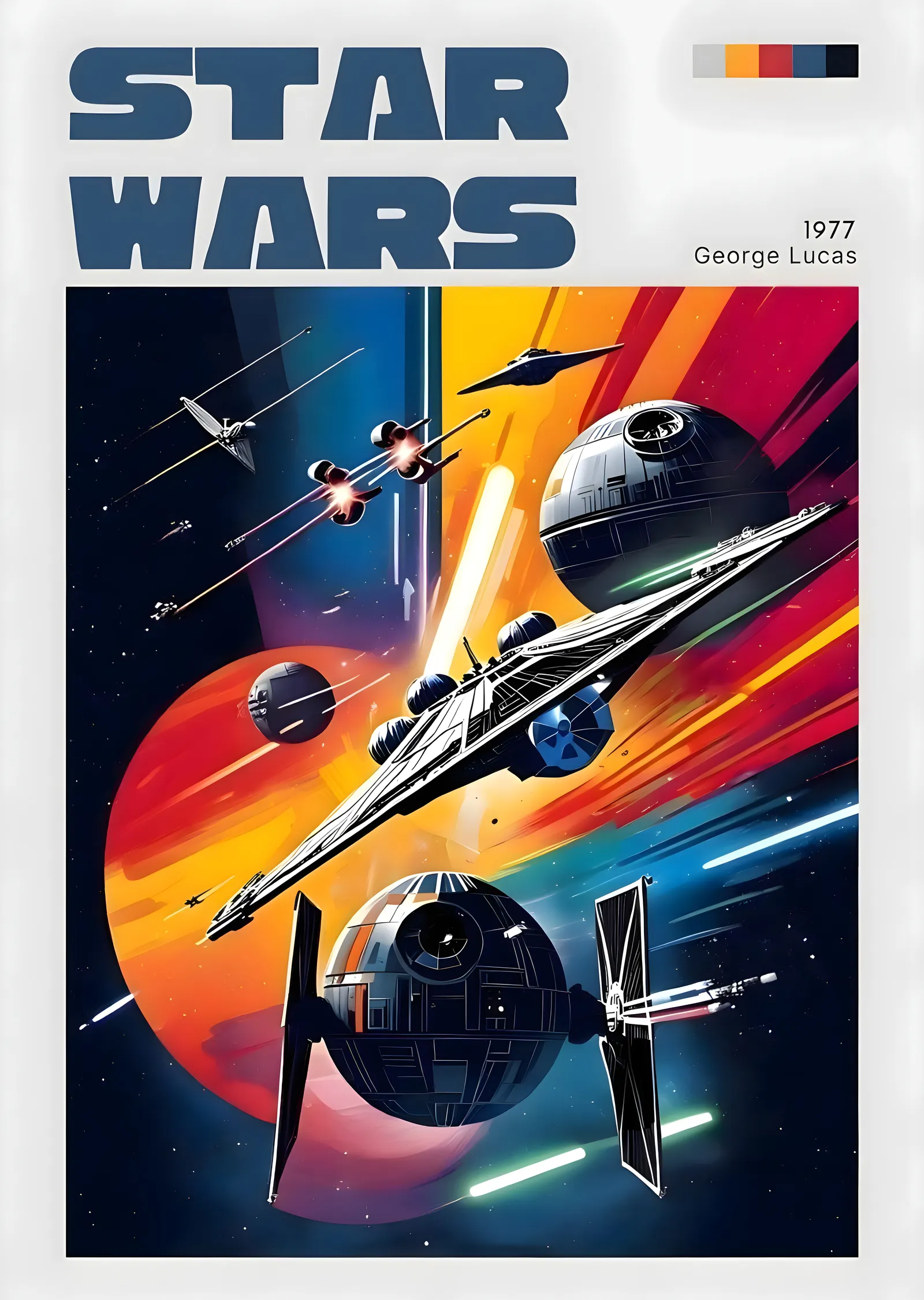 Star Wars: Uzay Savaşı metal tablo