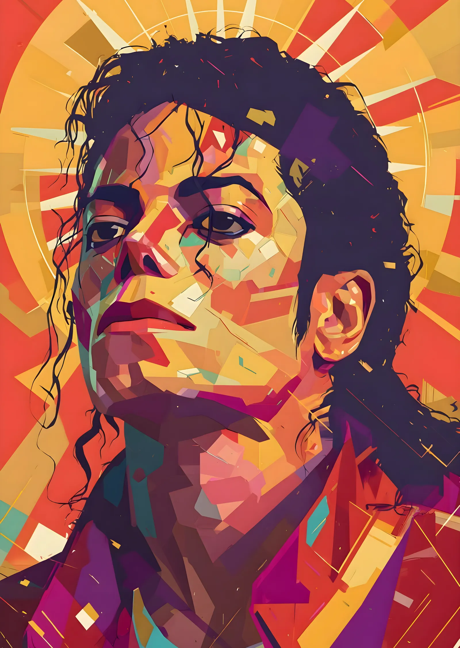 Michael Jackson: Pop Art Portre metal tablo