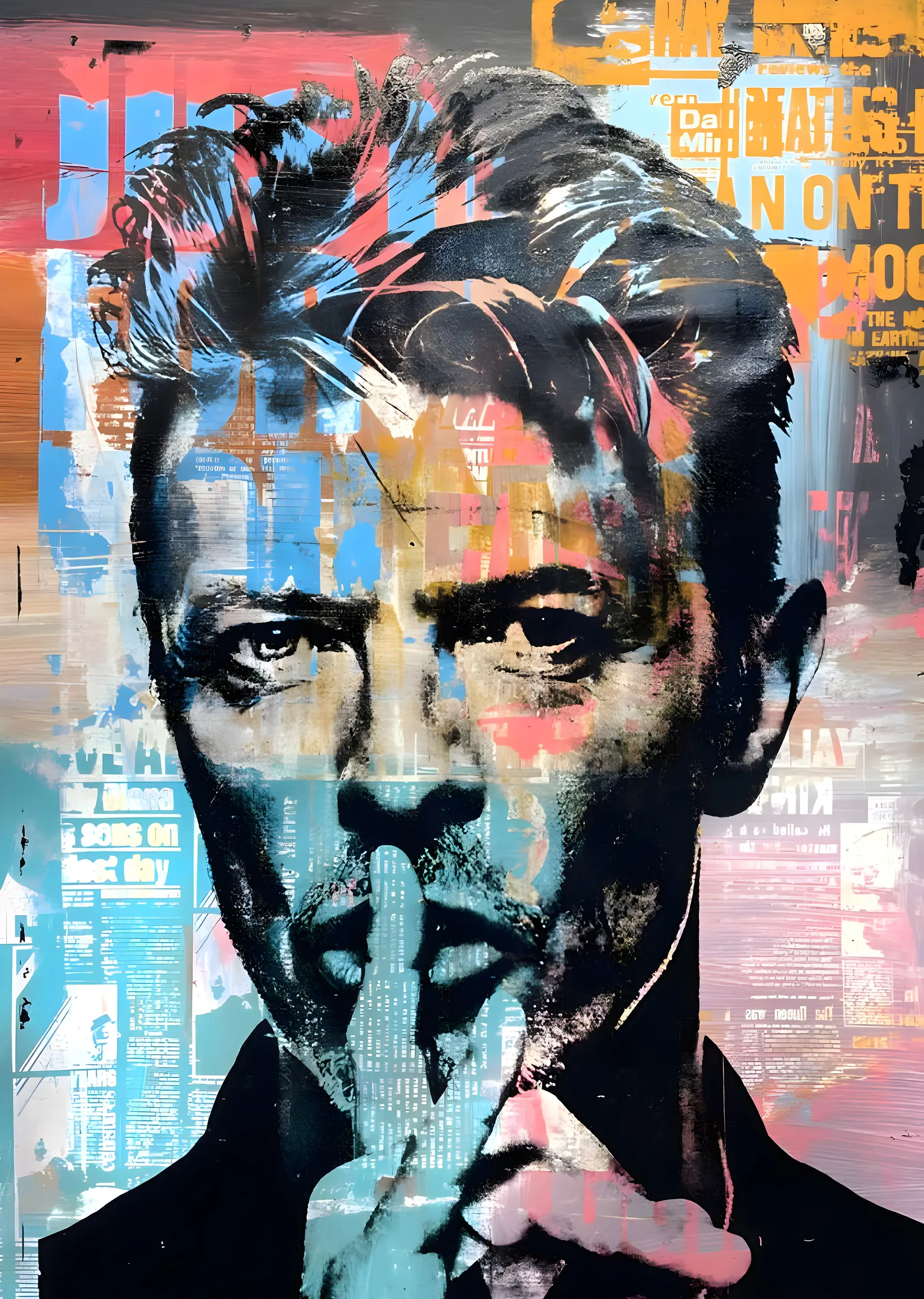 David Bowie: Akrilik Portre metal tablo