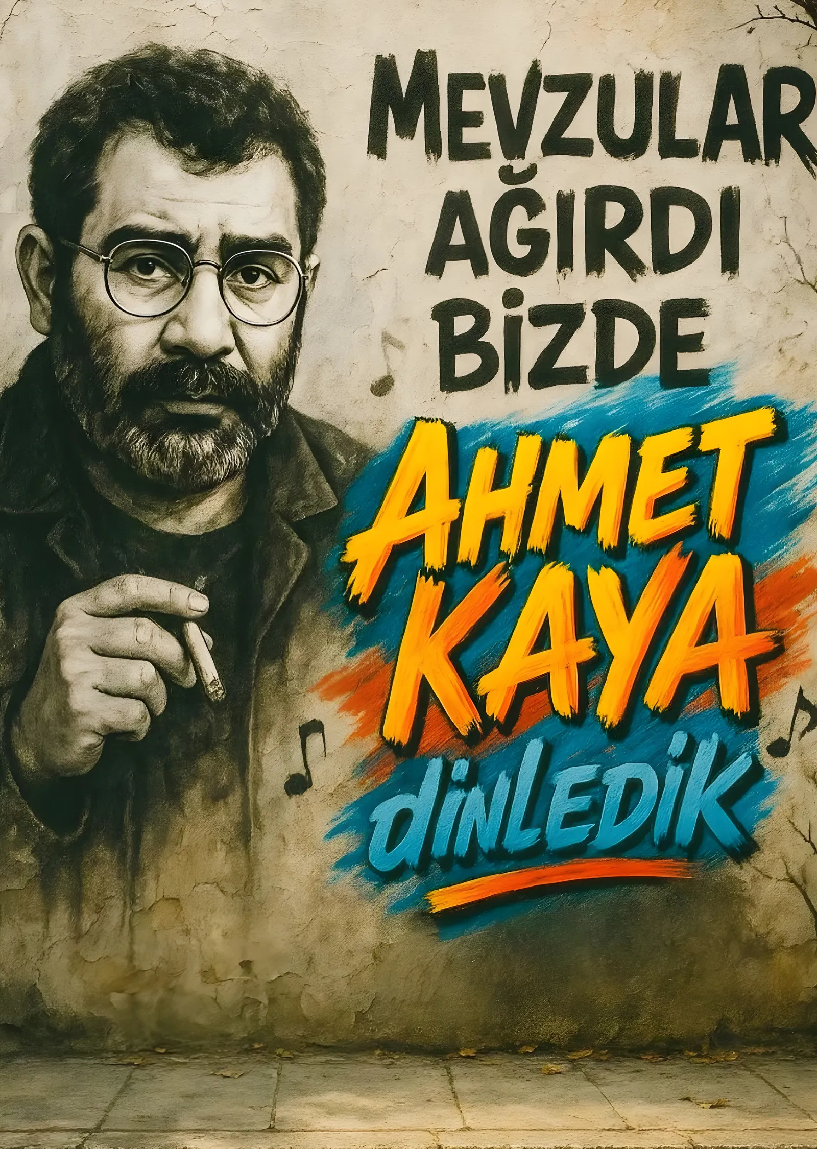 Ahmet Kaya: Duvardaki Ozan metal tablo