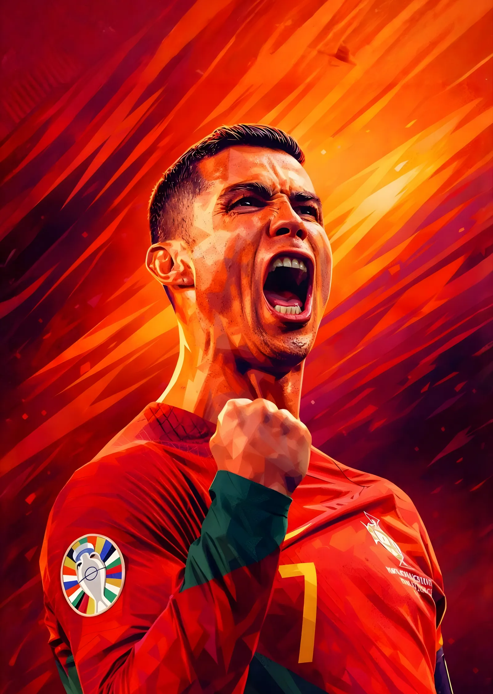 Cristiano Ronaldo: Pop Art metal tablo