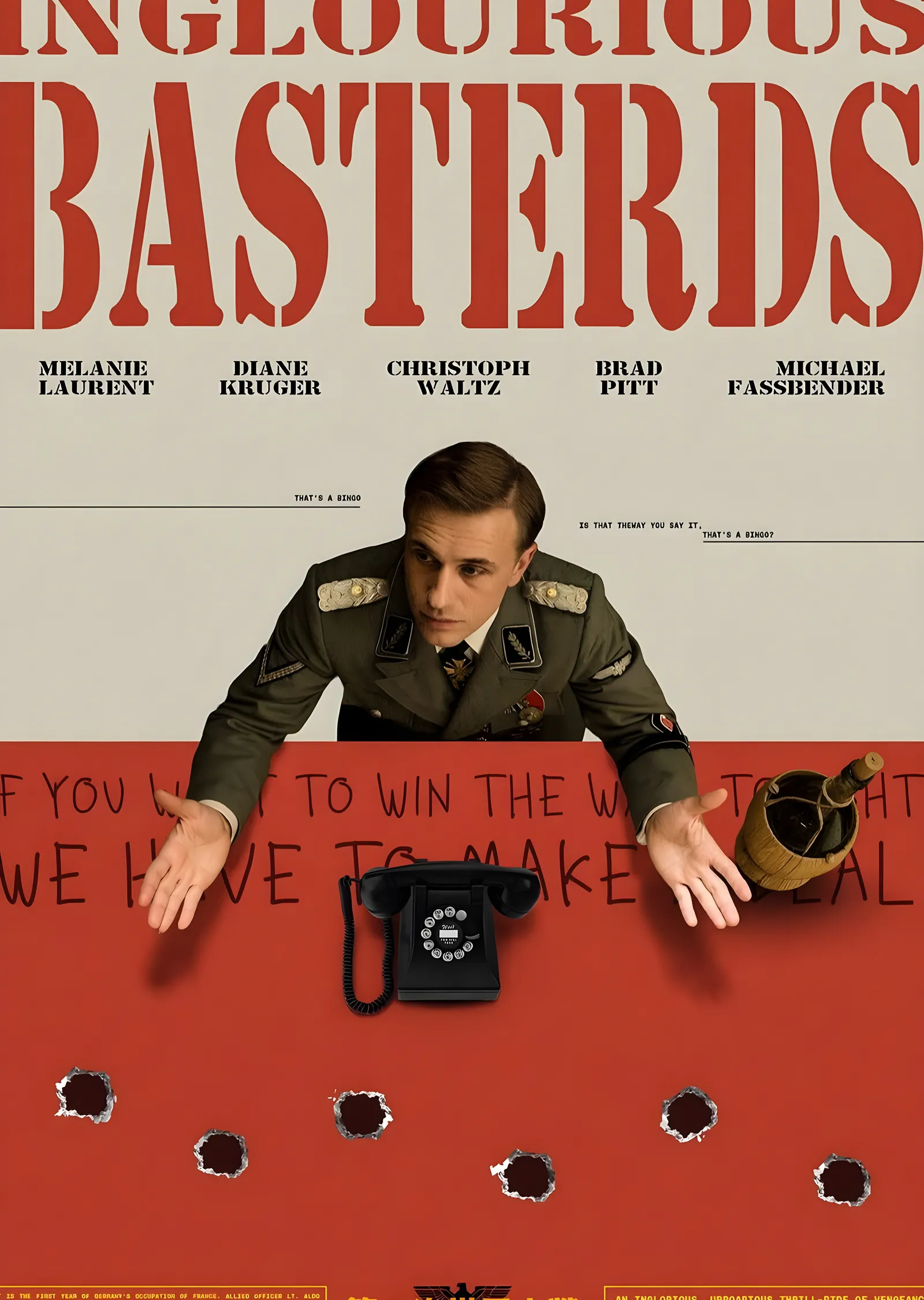 Inglourious Basterds: Savaşın Karanlık Yüzü metal tablo