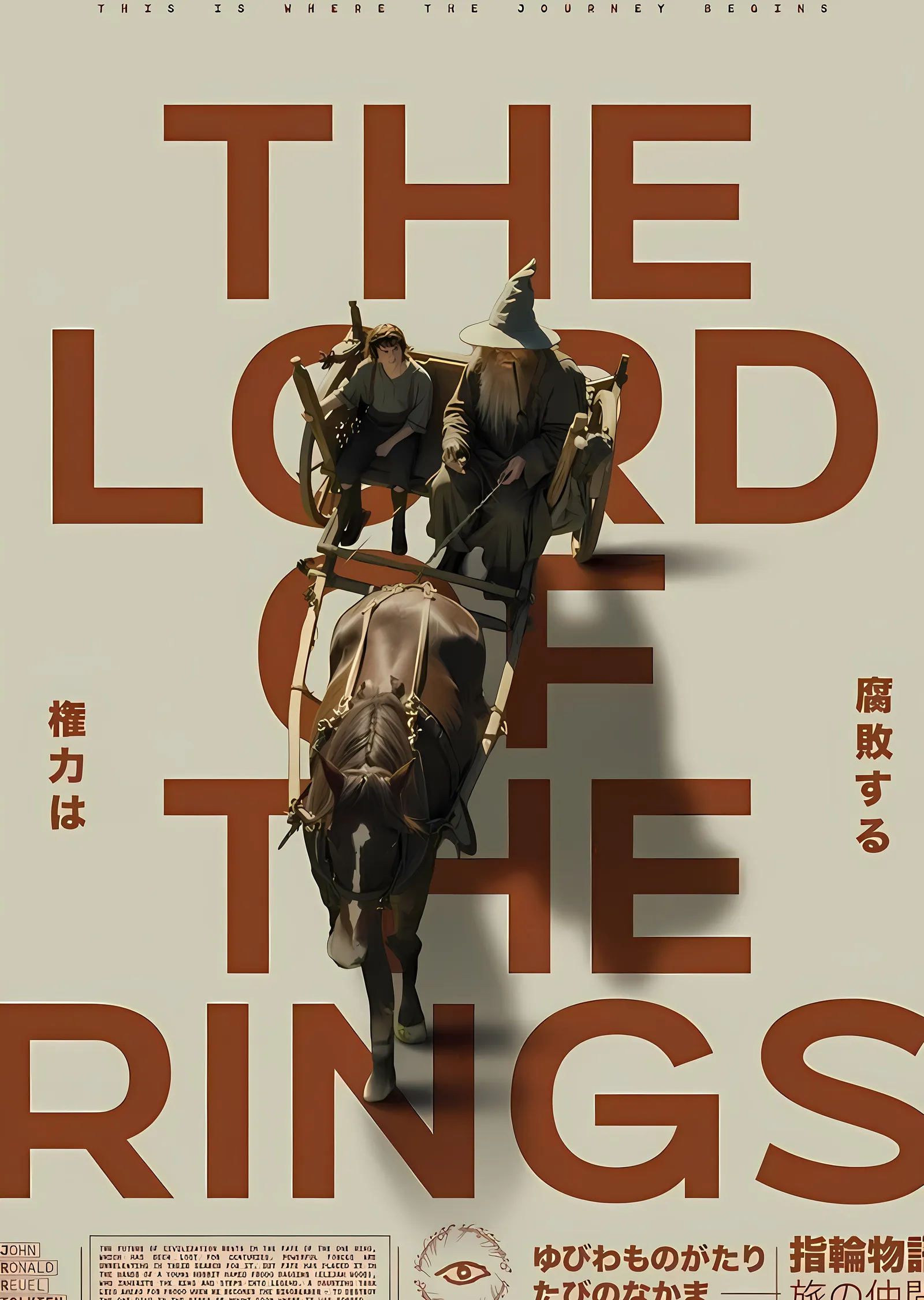 The Lord of the Rings metal tablo