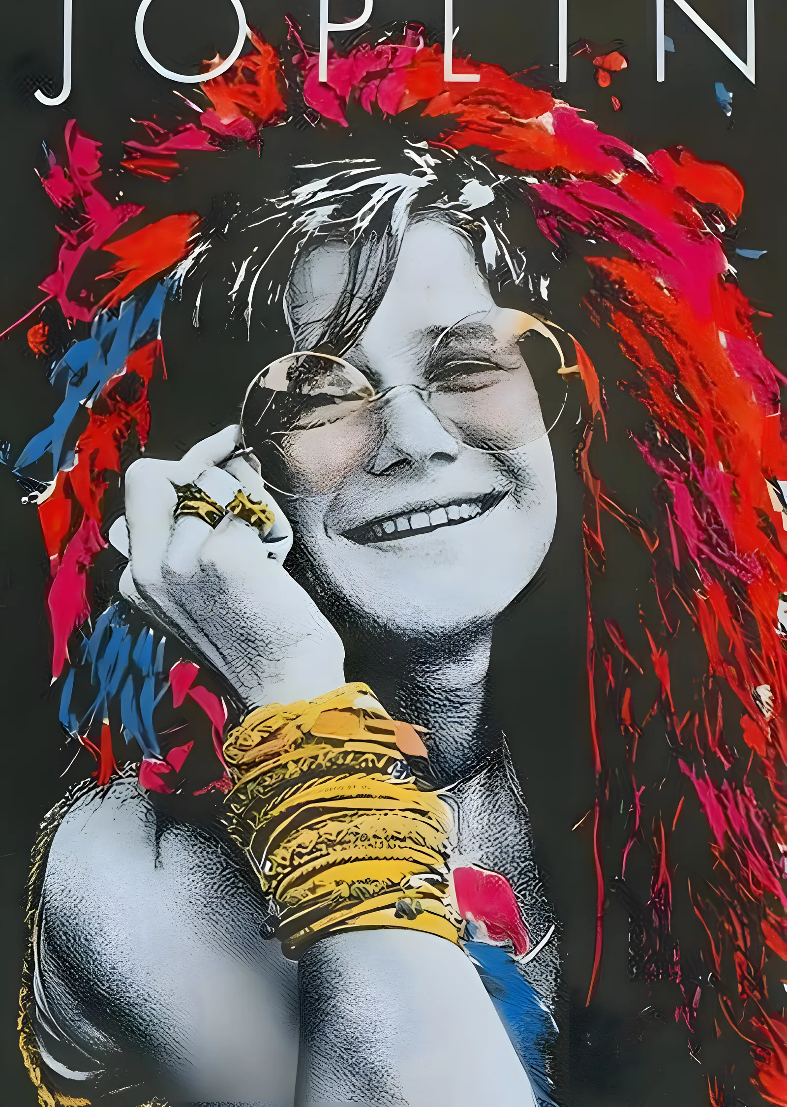 Janis Joplin metal tablo