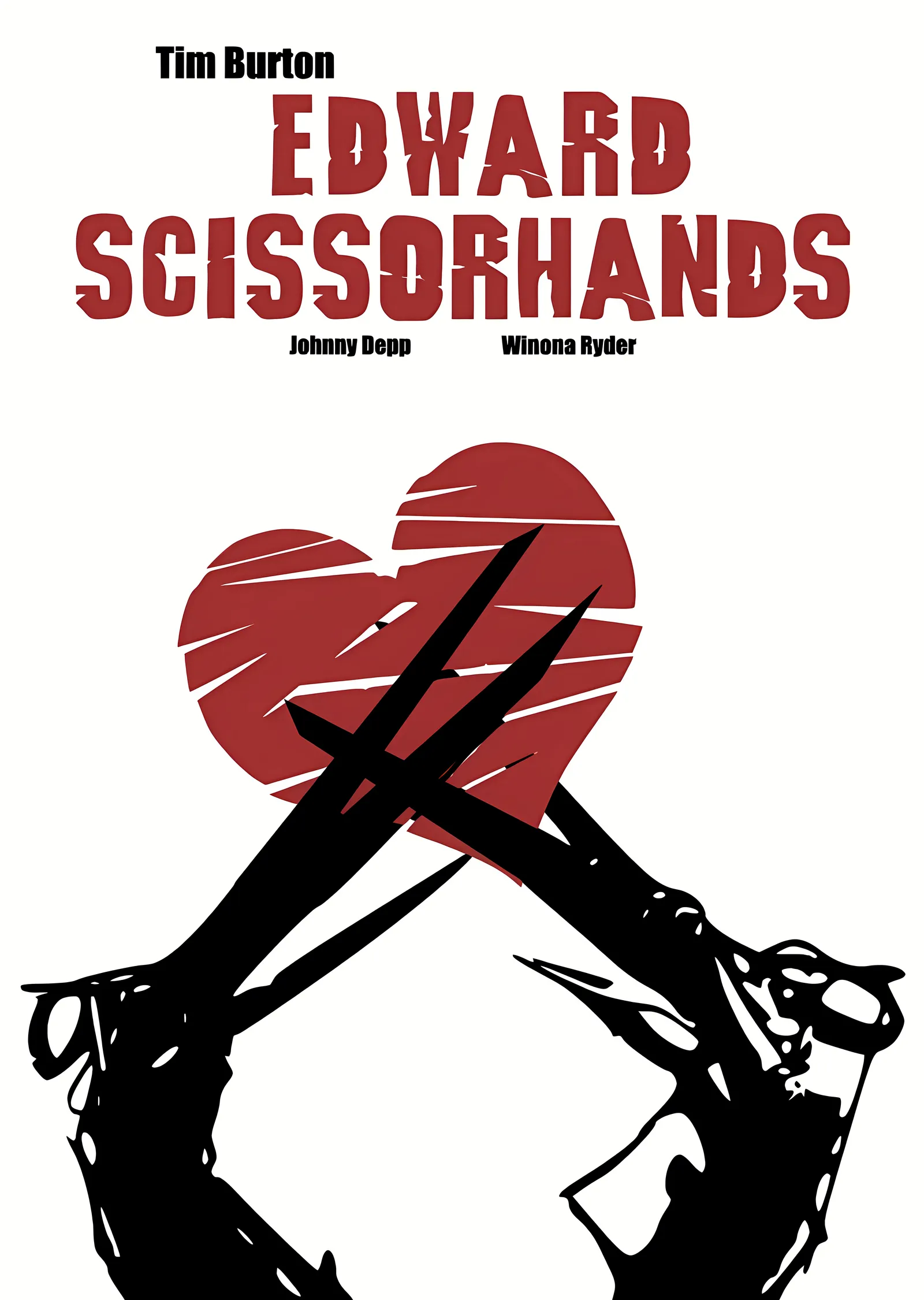 Edward Scissorhands: Karanlık Romantizm metal tablo