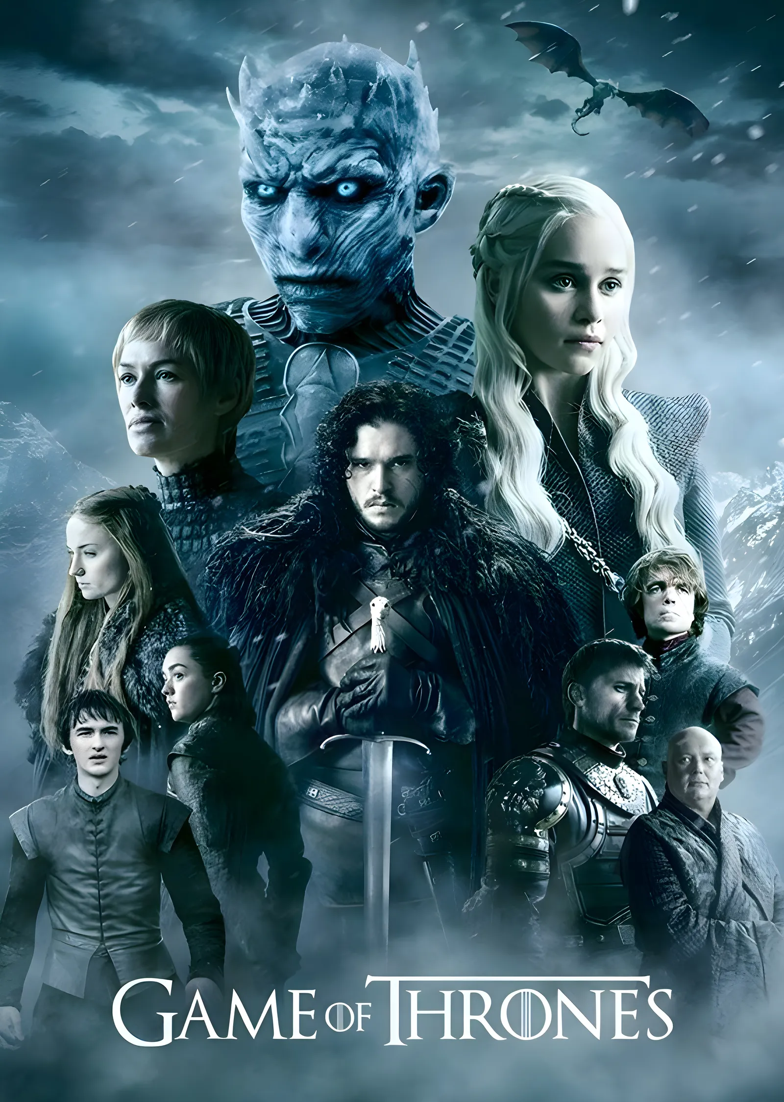 Game of Thrones: Afiş metal tablo