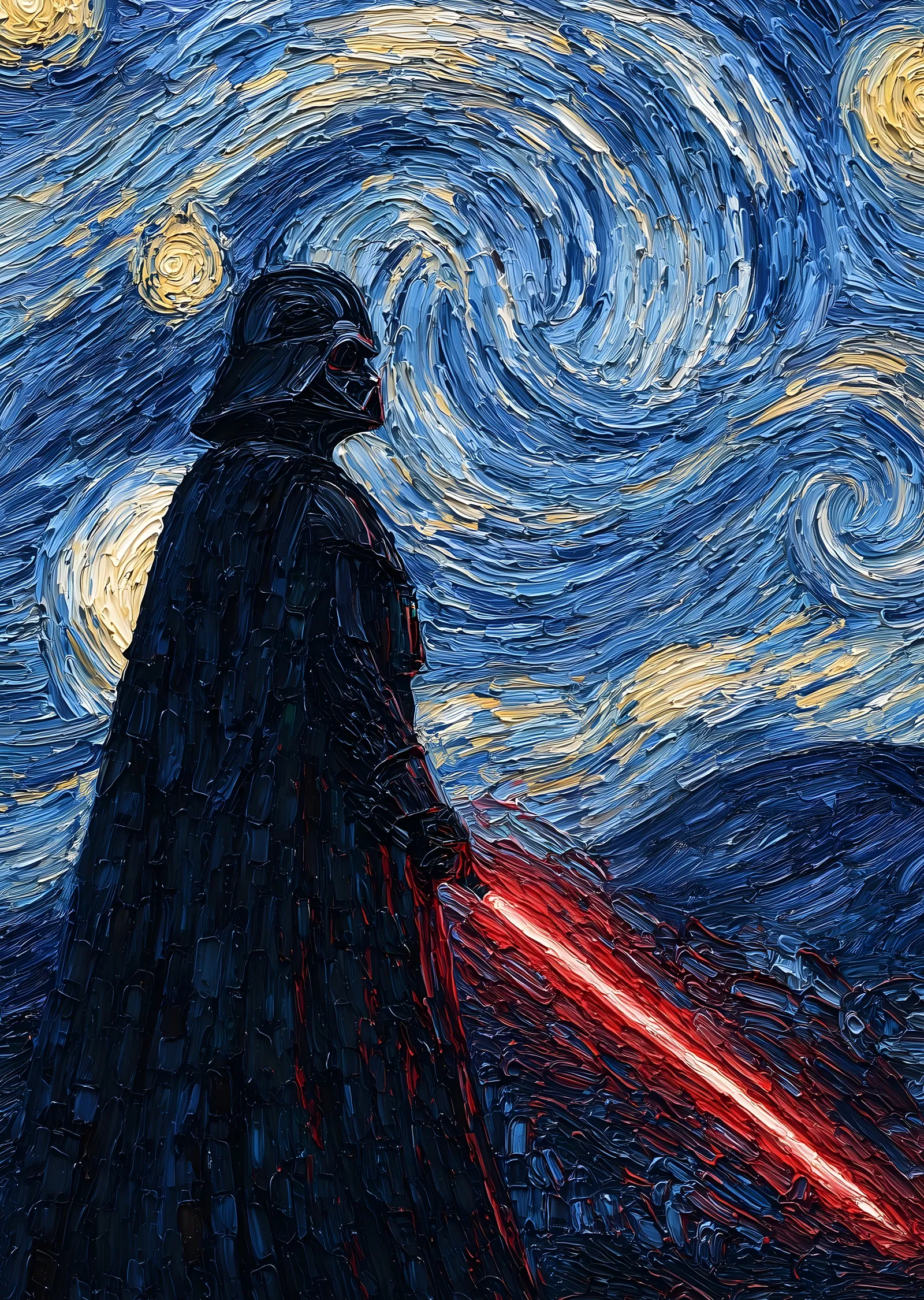 Darth Vader: Yıldızlı Gece metal tablo