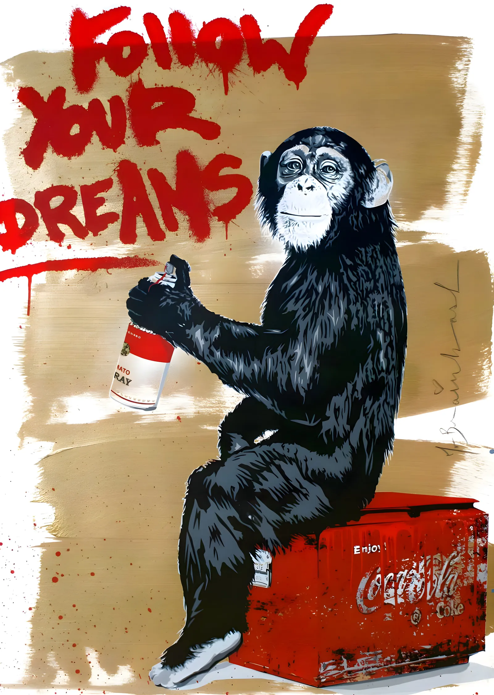 Follow Your Dreams: Maymun metal tablo