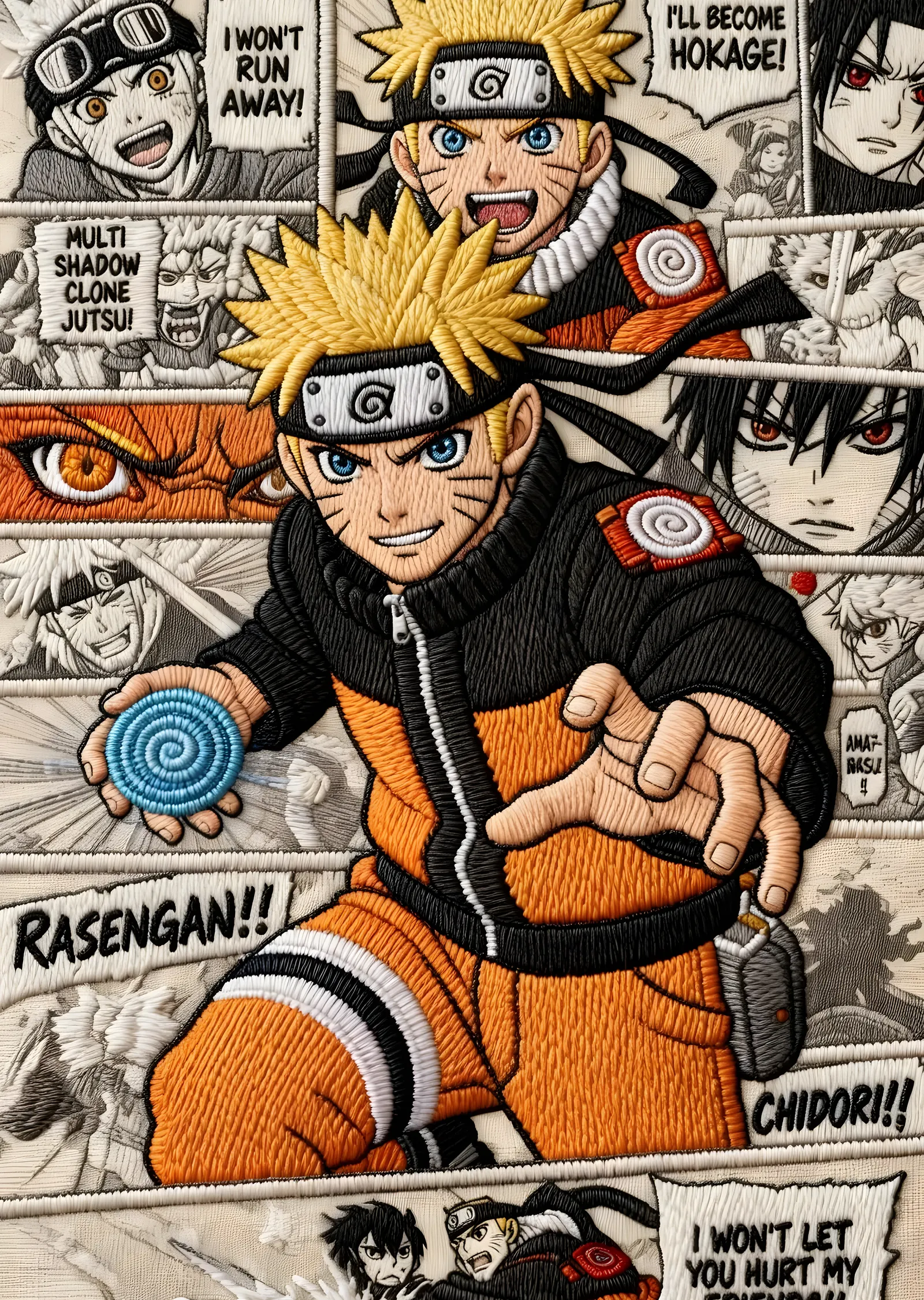 Naruto: Rasengan Kuvveti metal tablo