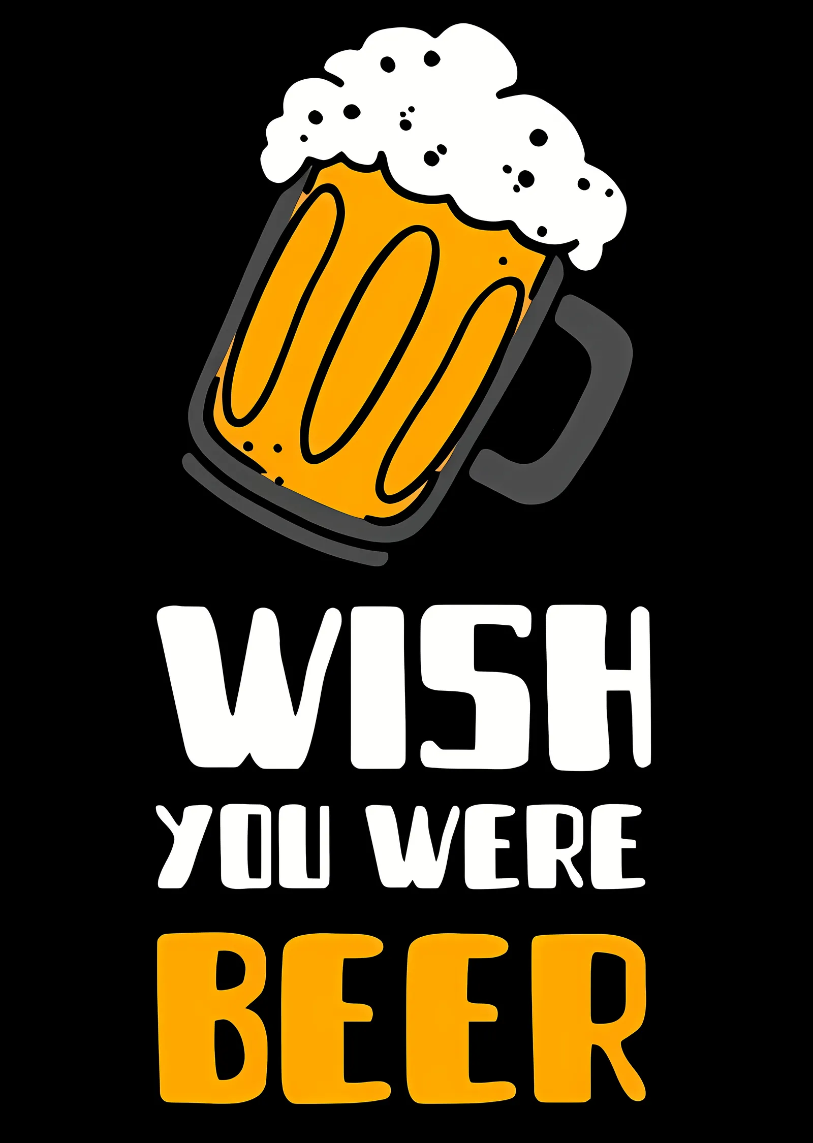 Wish You Were Beer metal tablo