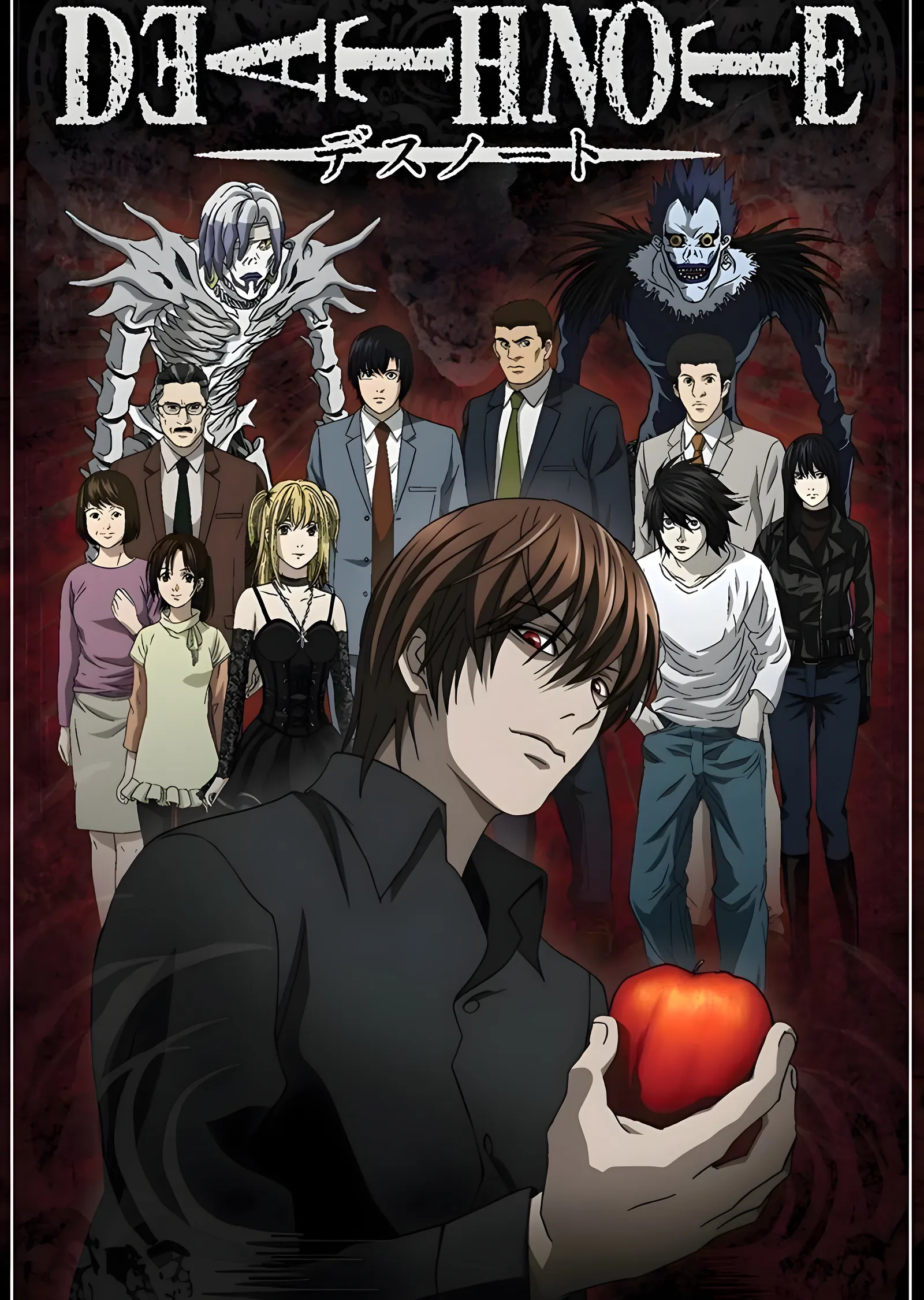Death Note - Kırmızı Elmalı Genç Bir Erkek Portresi metal tablo