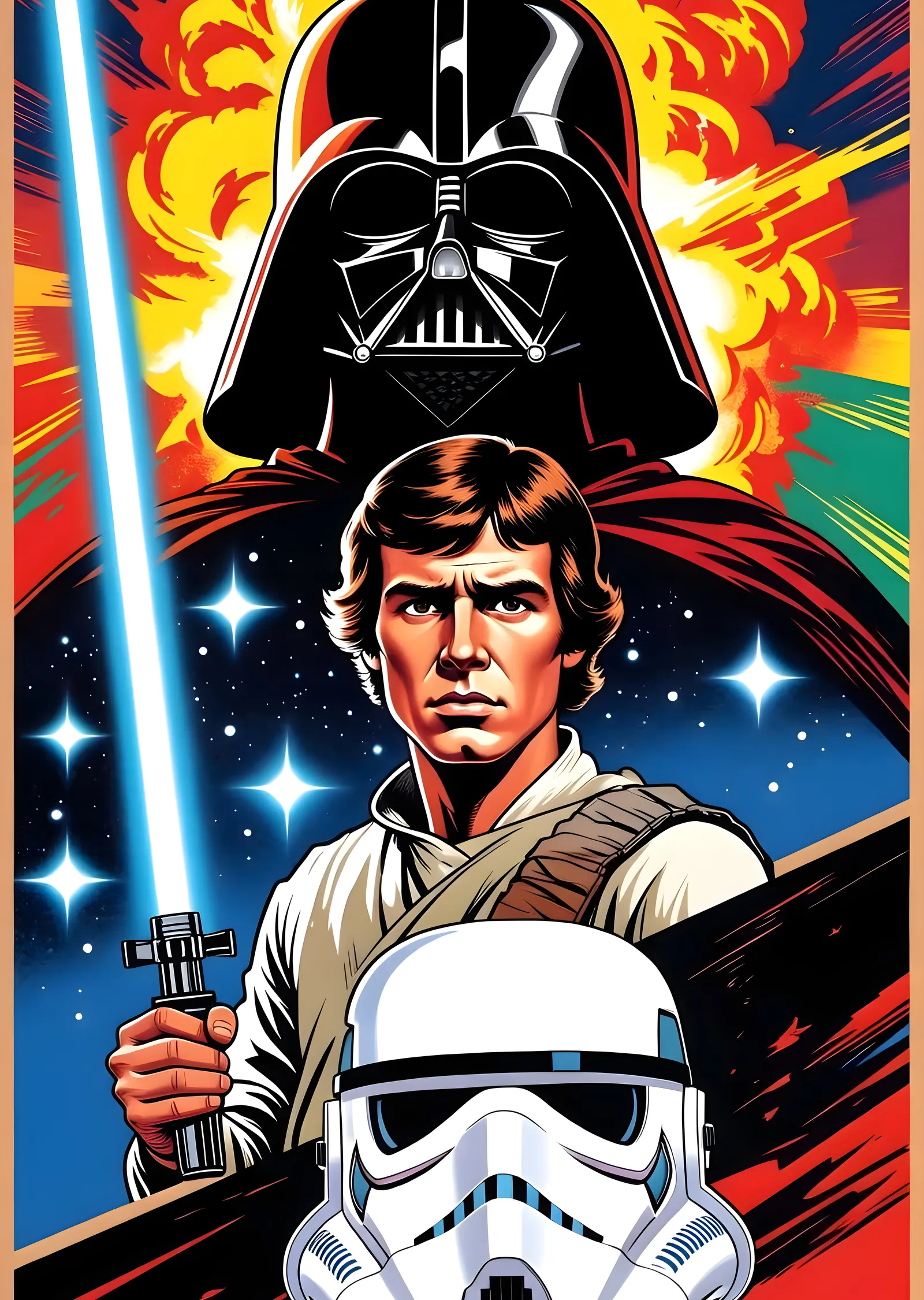 Star Wars: Pop Art Kahramanlar metal tablo