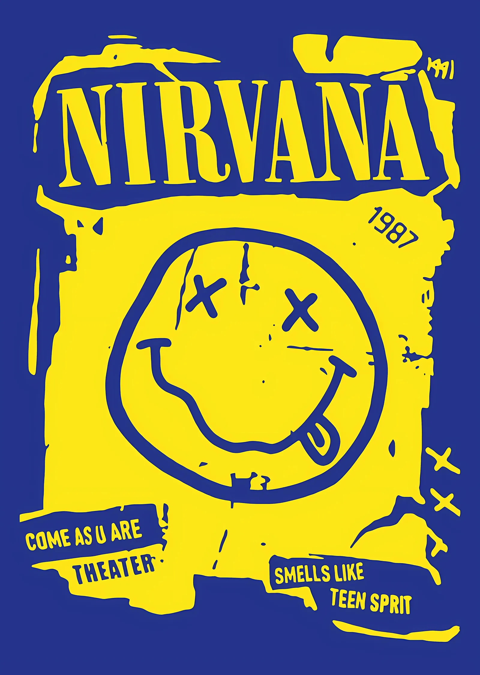 Nirvana: Smells Like Teen Spirit metal tablo