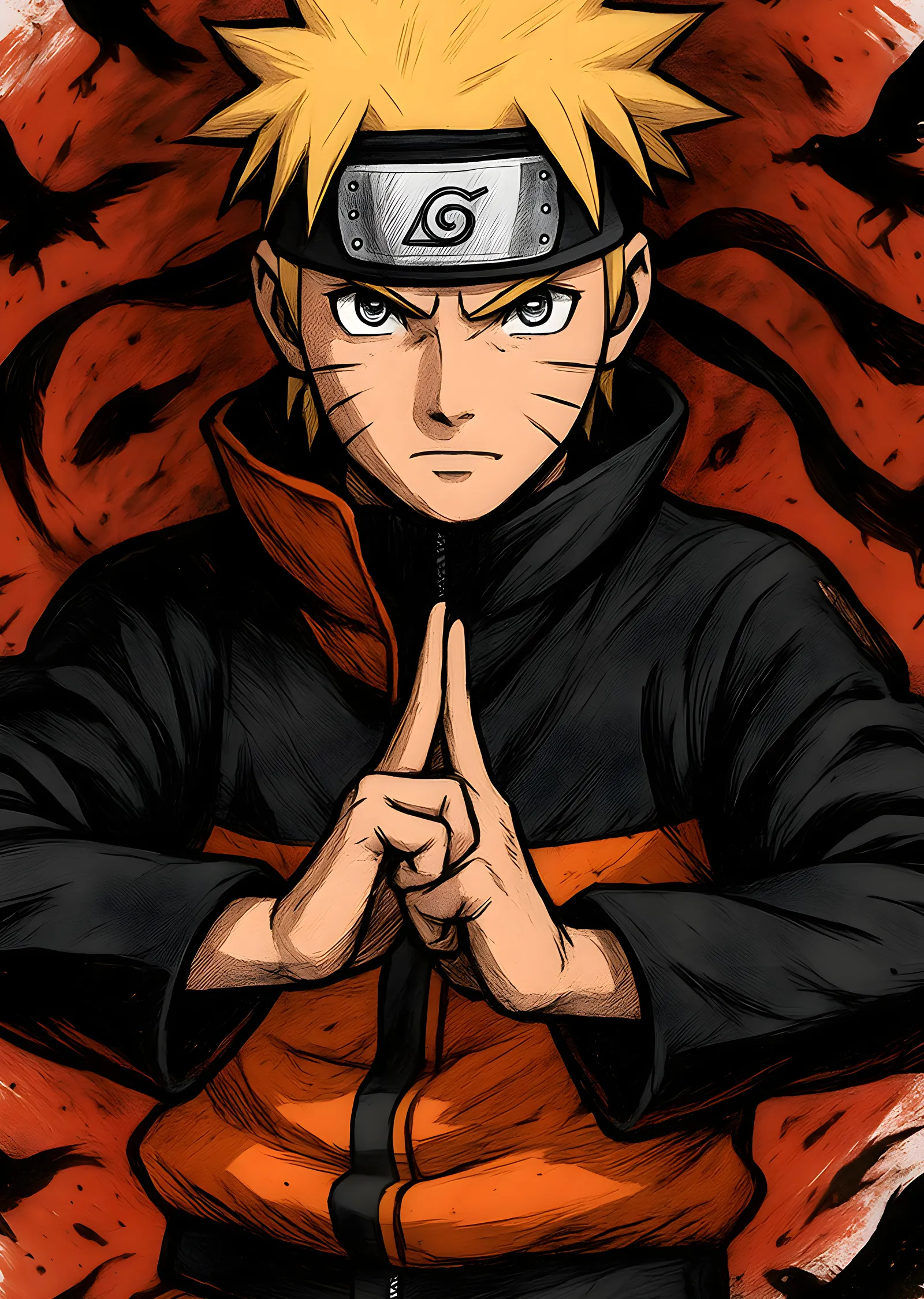 Naruto: El Yumruk Stili metal tablo