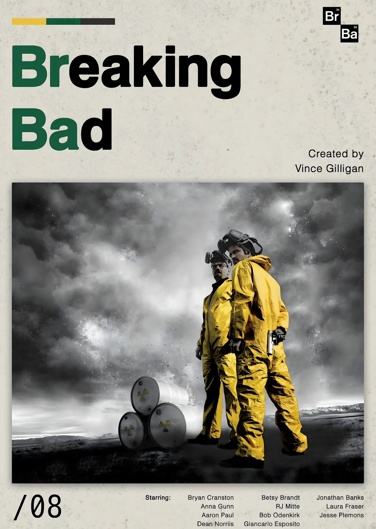 Breaking Bad: Çölün Kimyagerleri metal tablo