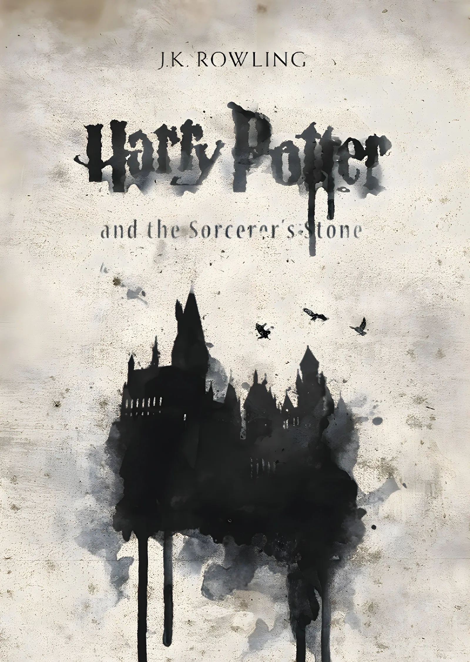 Su Efektili Siyah Bina - Harry Potter and the Sorcerer's metal tablo