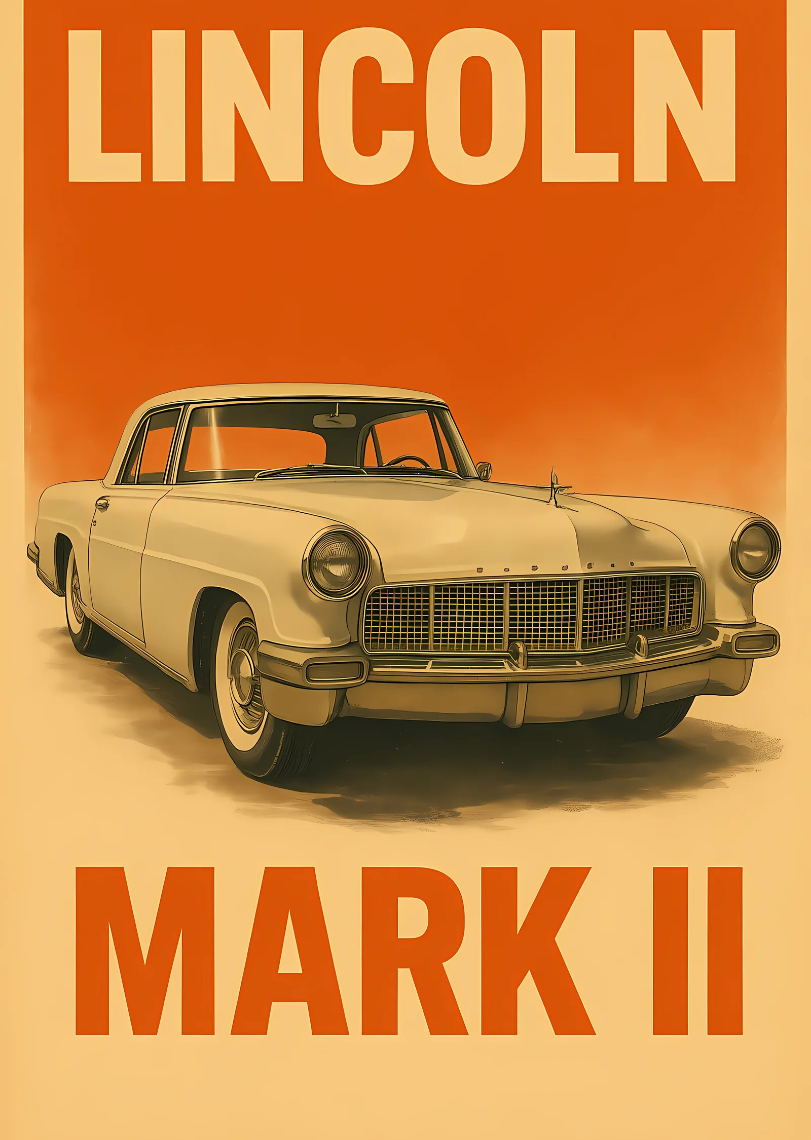 Lincoln Mark II: Amerikan Klasiği metal tablo