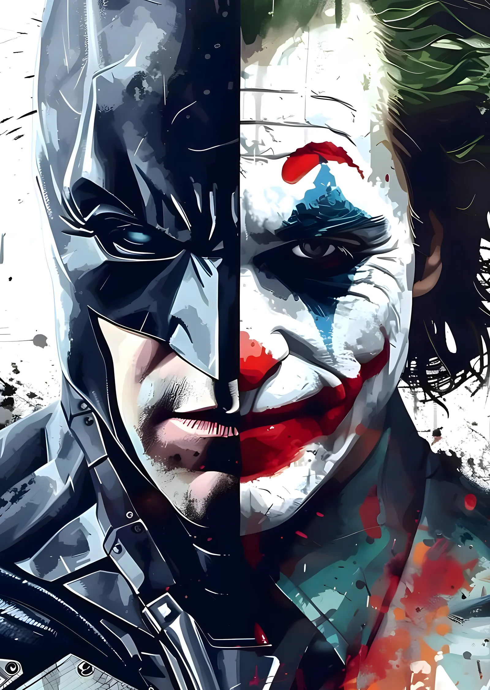 Batman vs Joker metal tablo