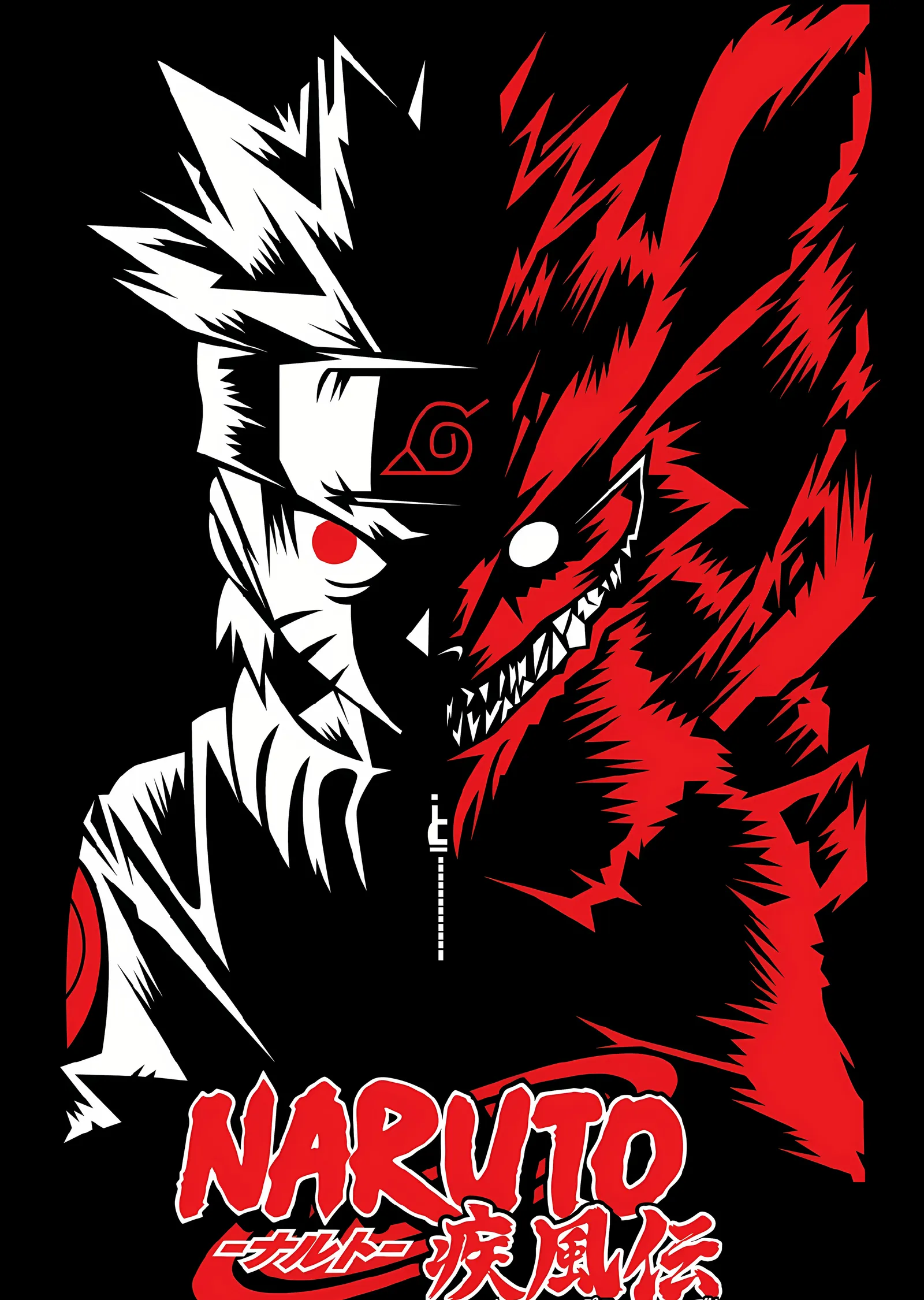 Naruto: Kyuubi Modu metal tablo