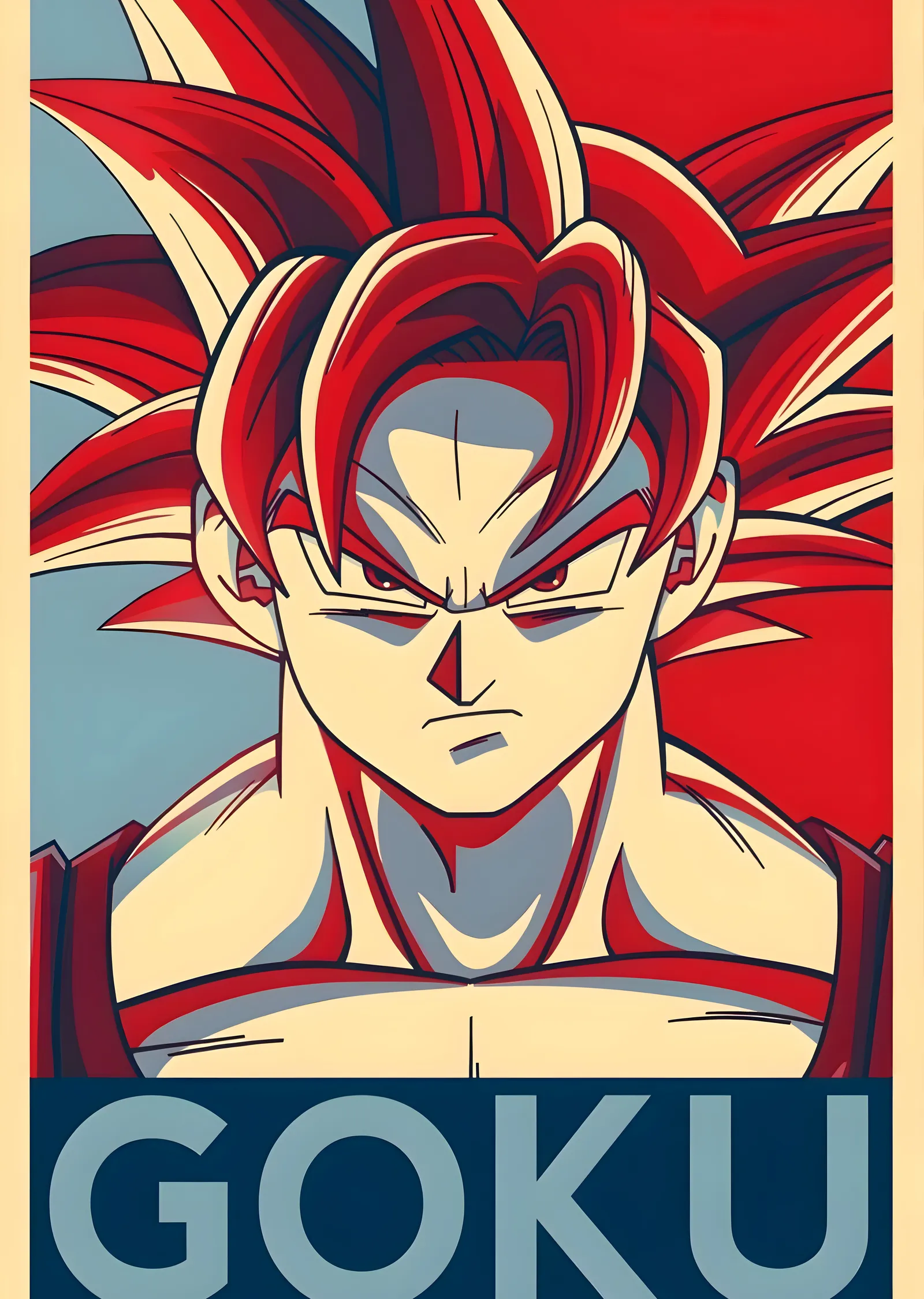 Son Goku: Super Saiyan metal tablo