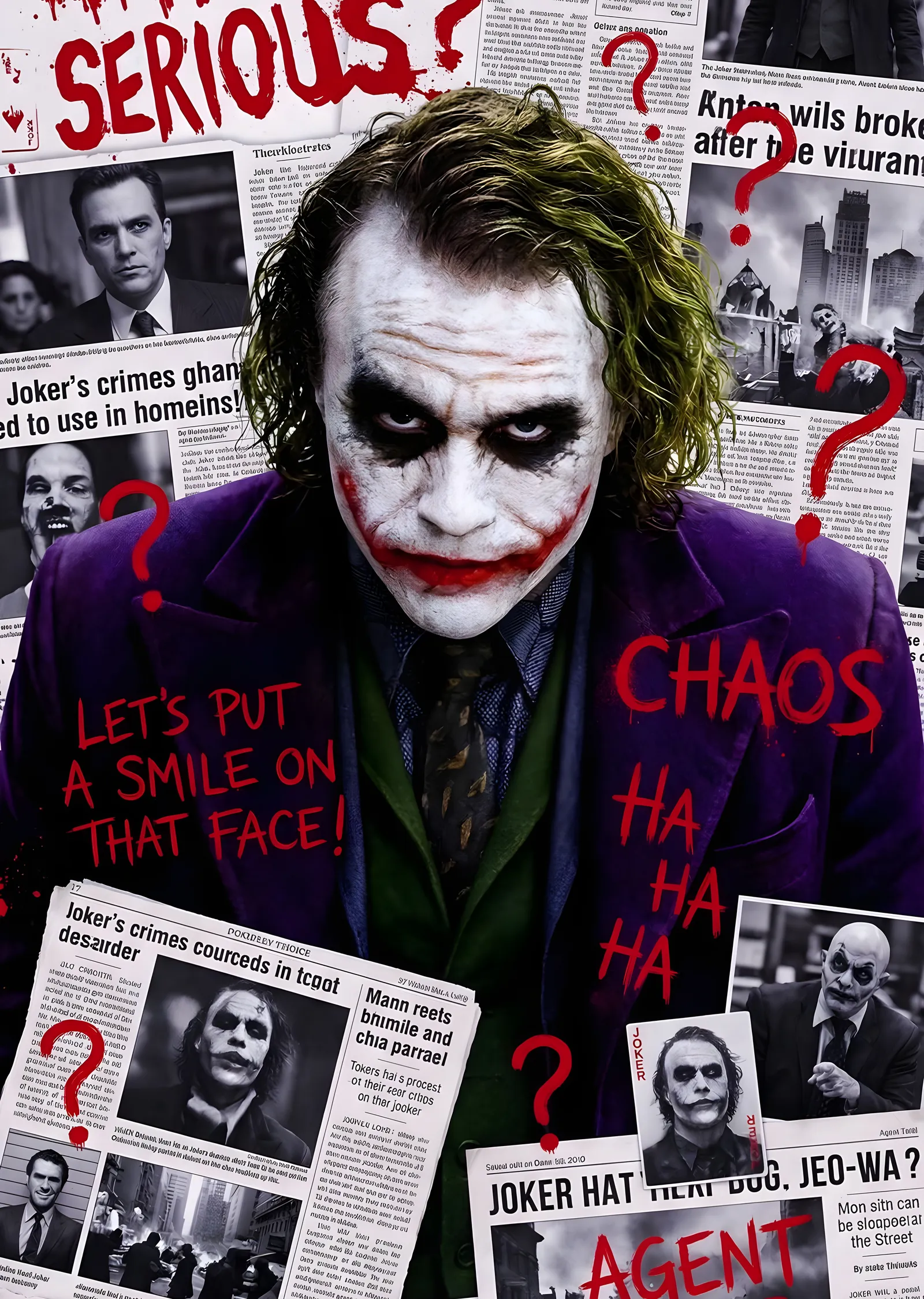 Joker: Kaosun Timsali metal tablo