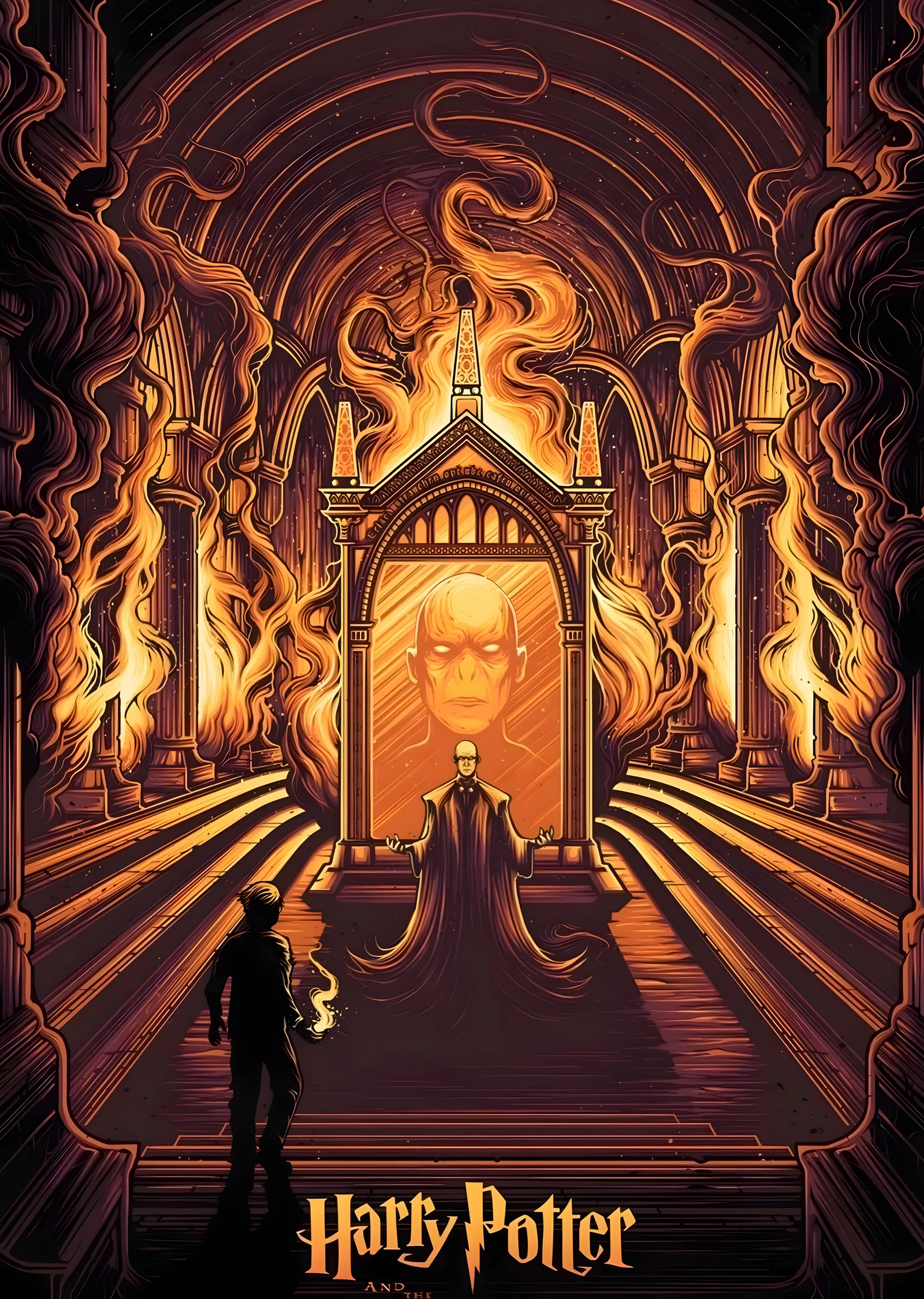 Harry Potter: Voldemort'la Yüzleşme metal tablo